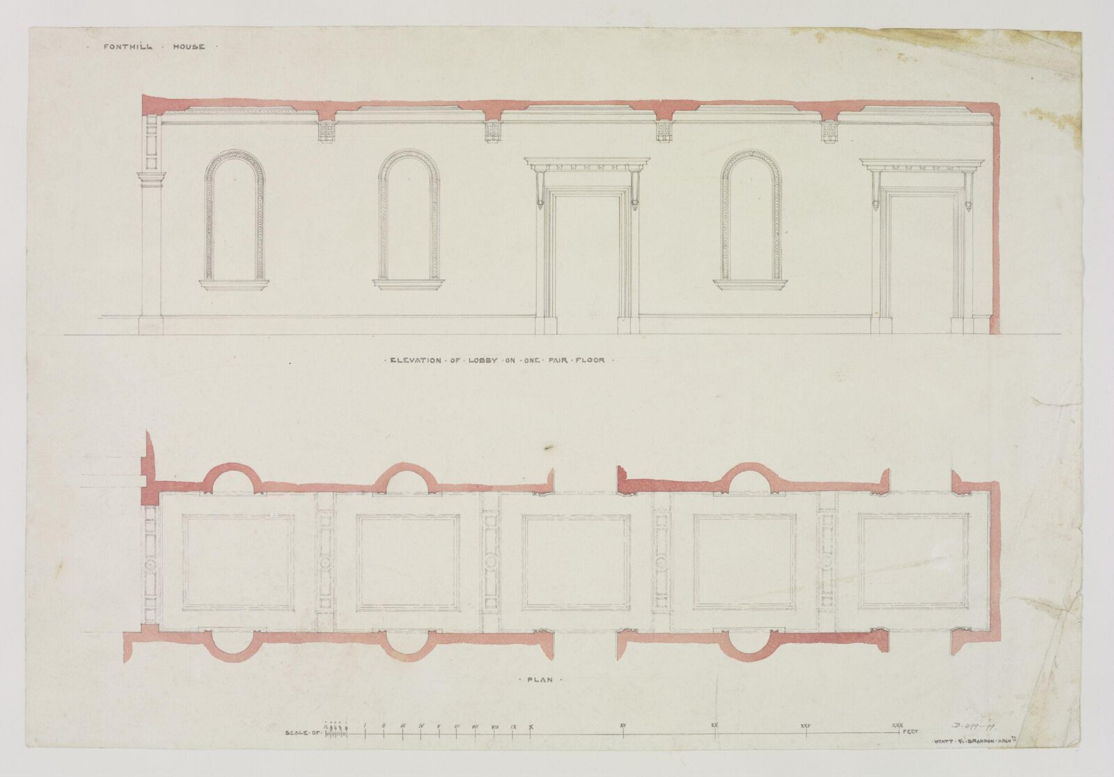 Drawing, Brandon, 1849