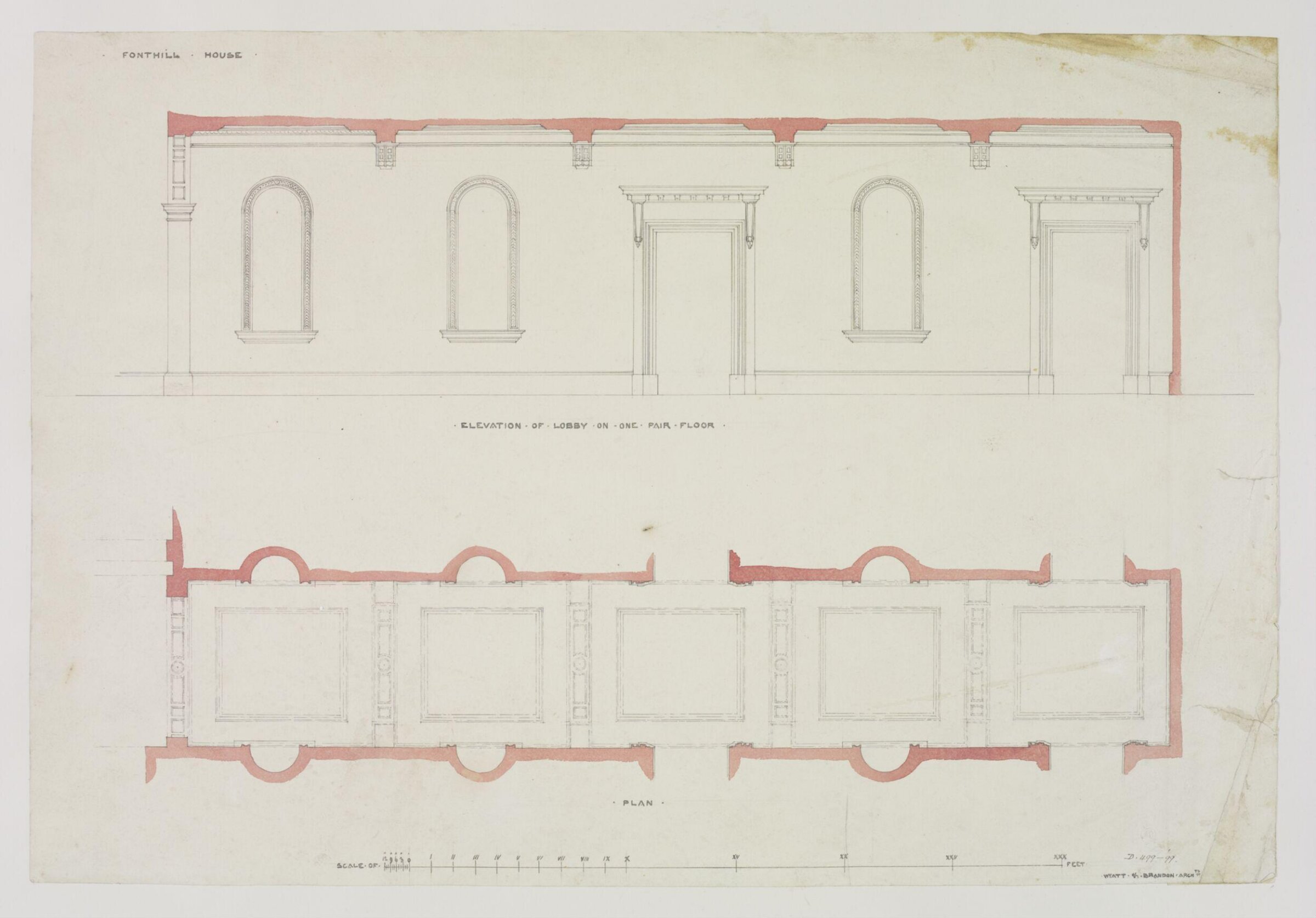 Drawing, Brandon, 1849