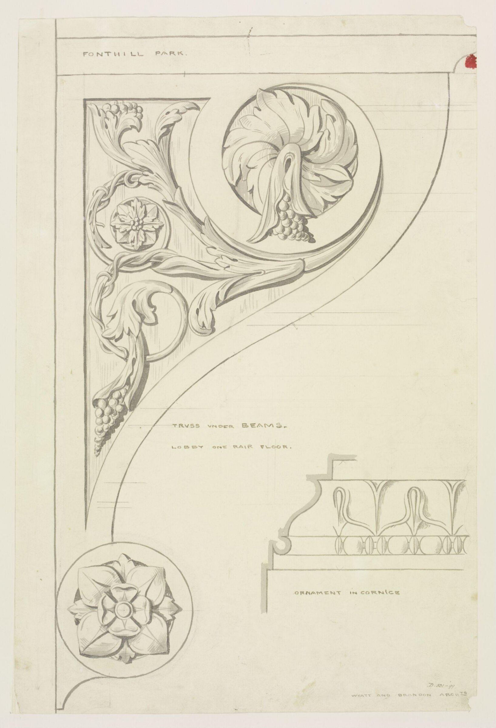Drawing, Brandon, 1849