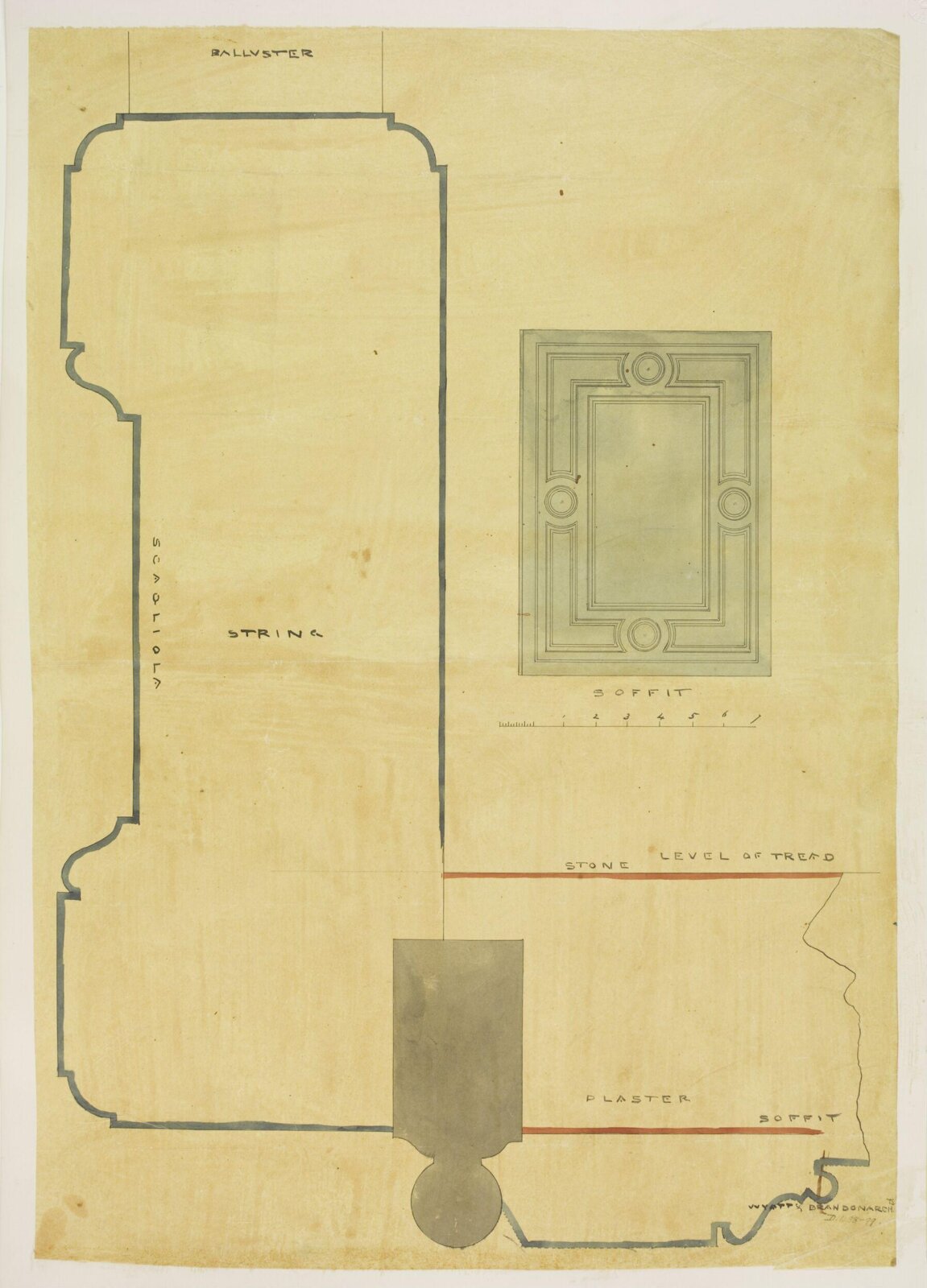 Drawing, Brandon, 1849