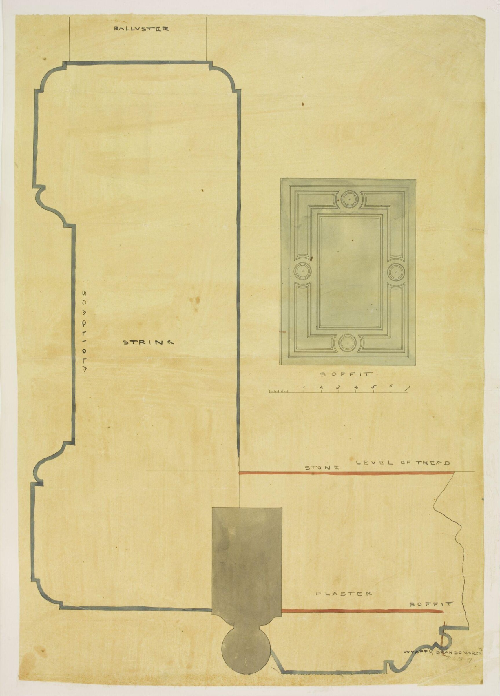 Drawing, Brandon, 1849