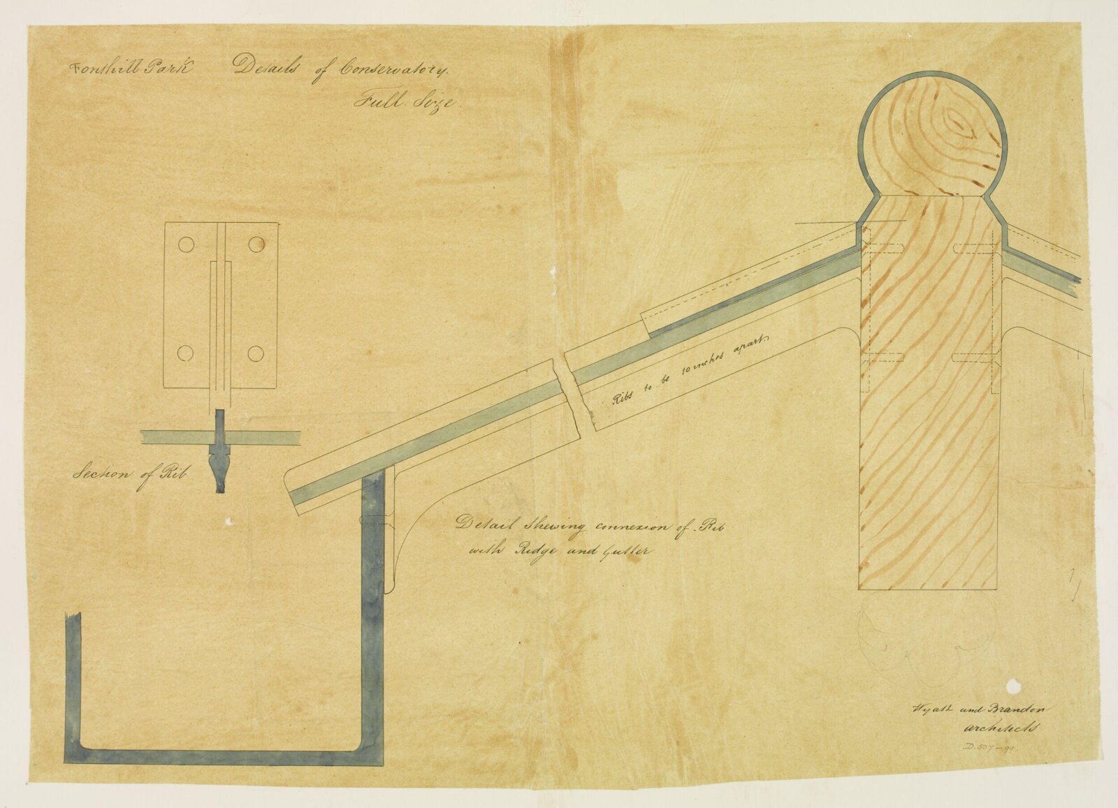 Drawing, Brandon, 1849
