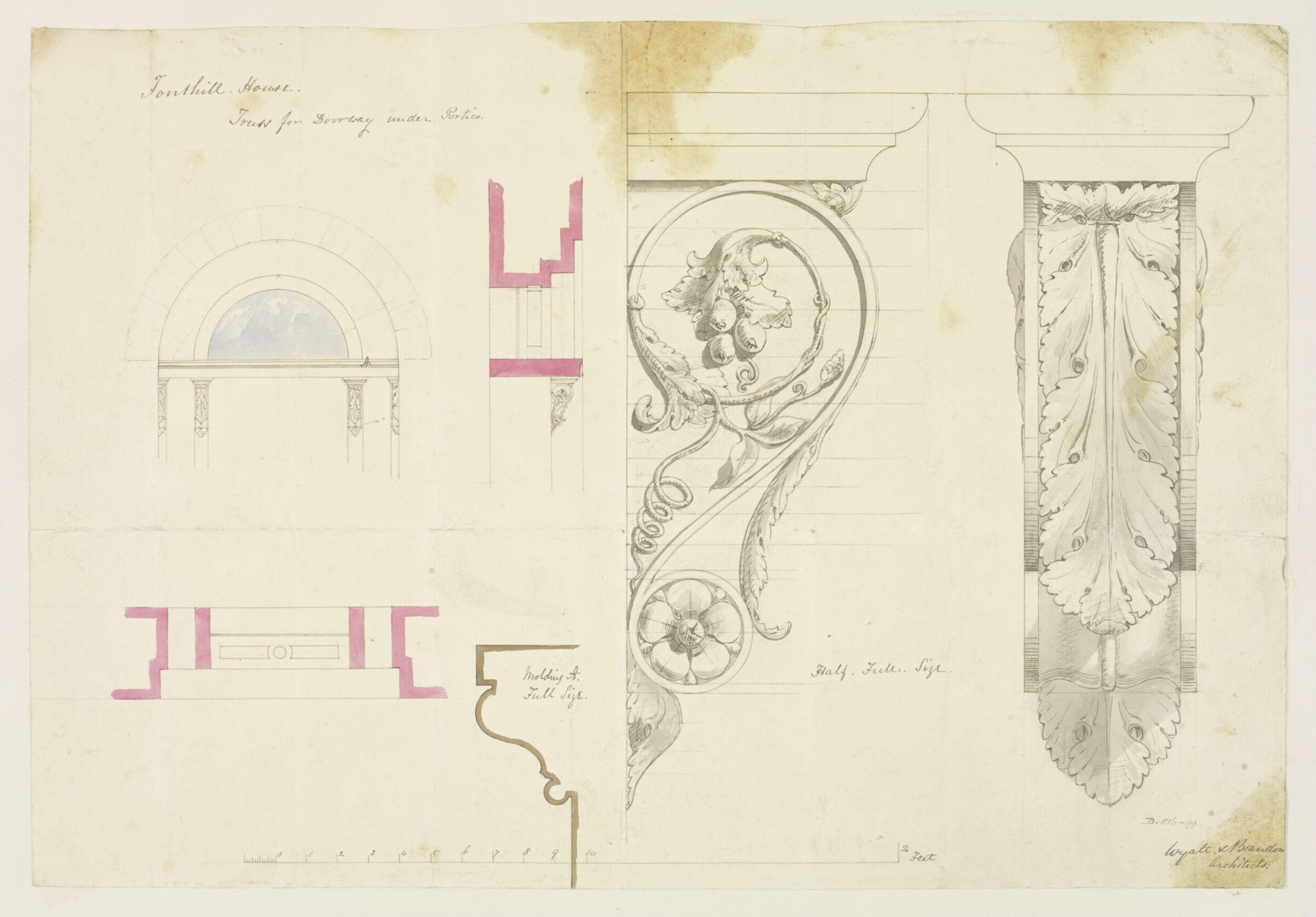 Drawing, Brandon, 1849