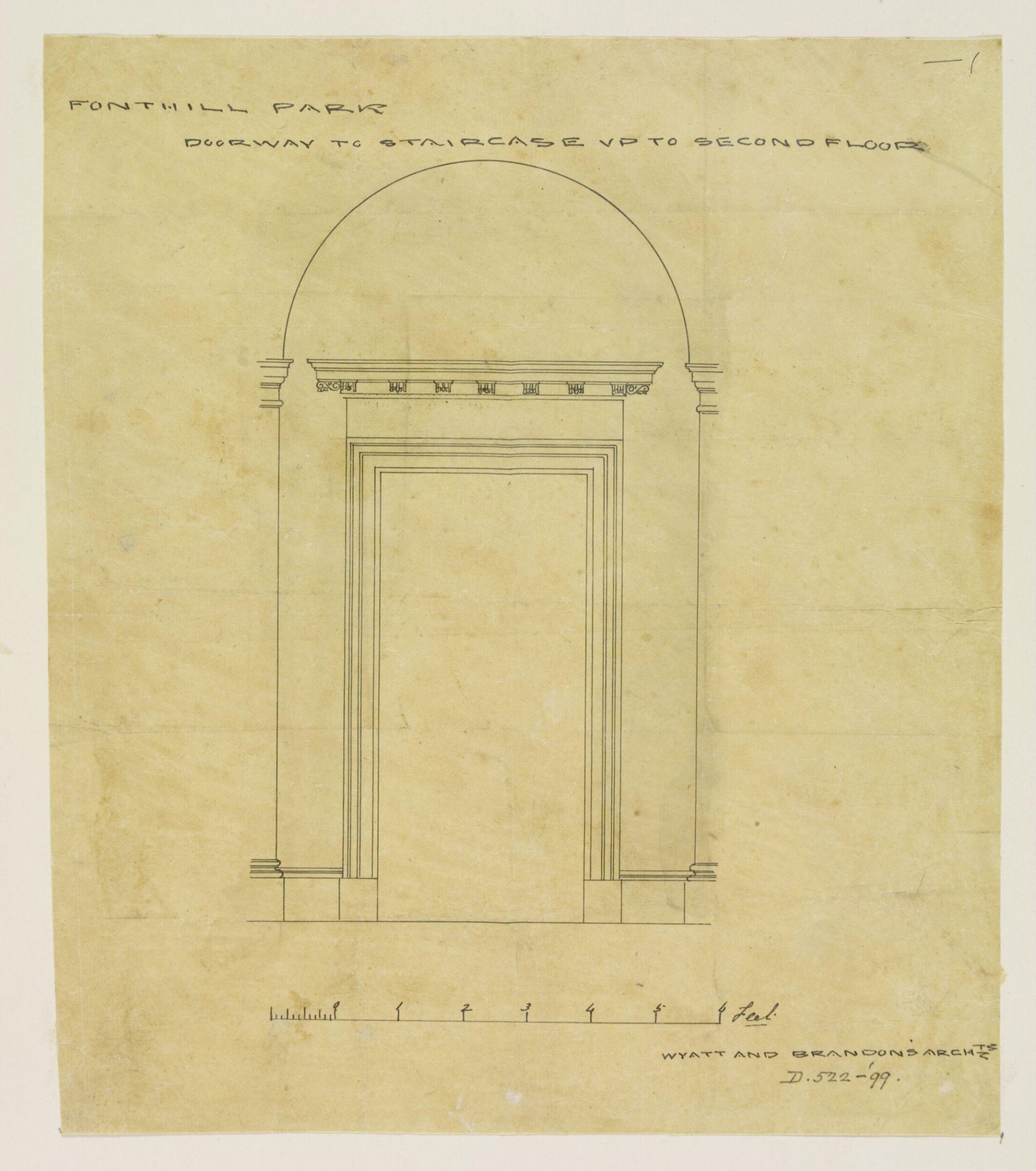 Drawing, Brandon, 1849