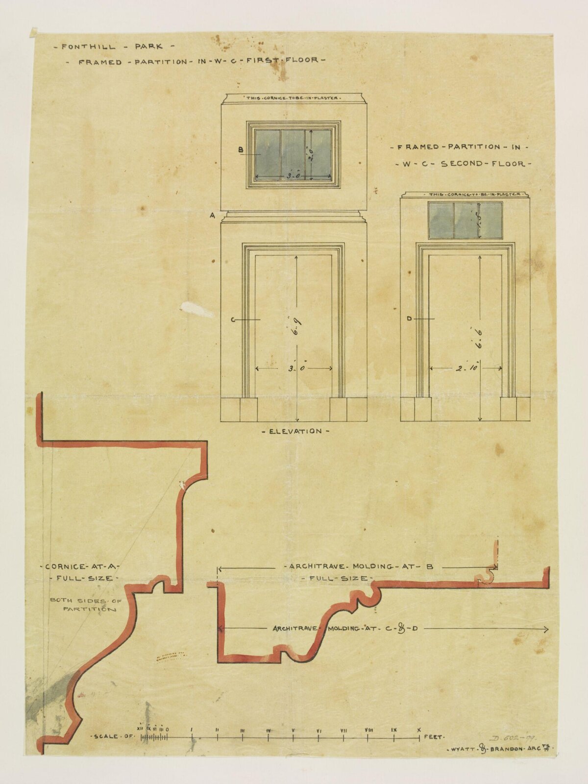 Drawing, Brandon, 1849