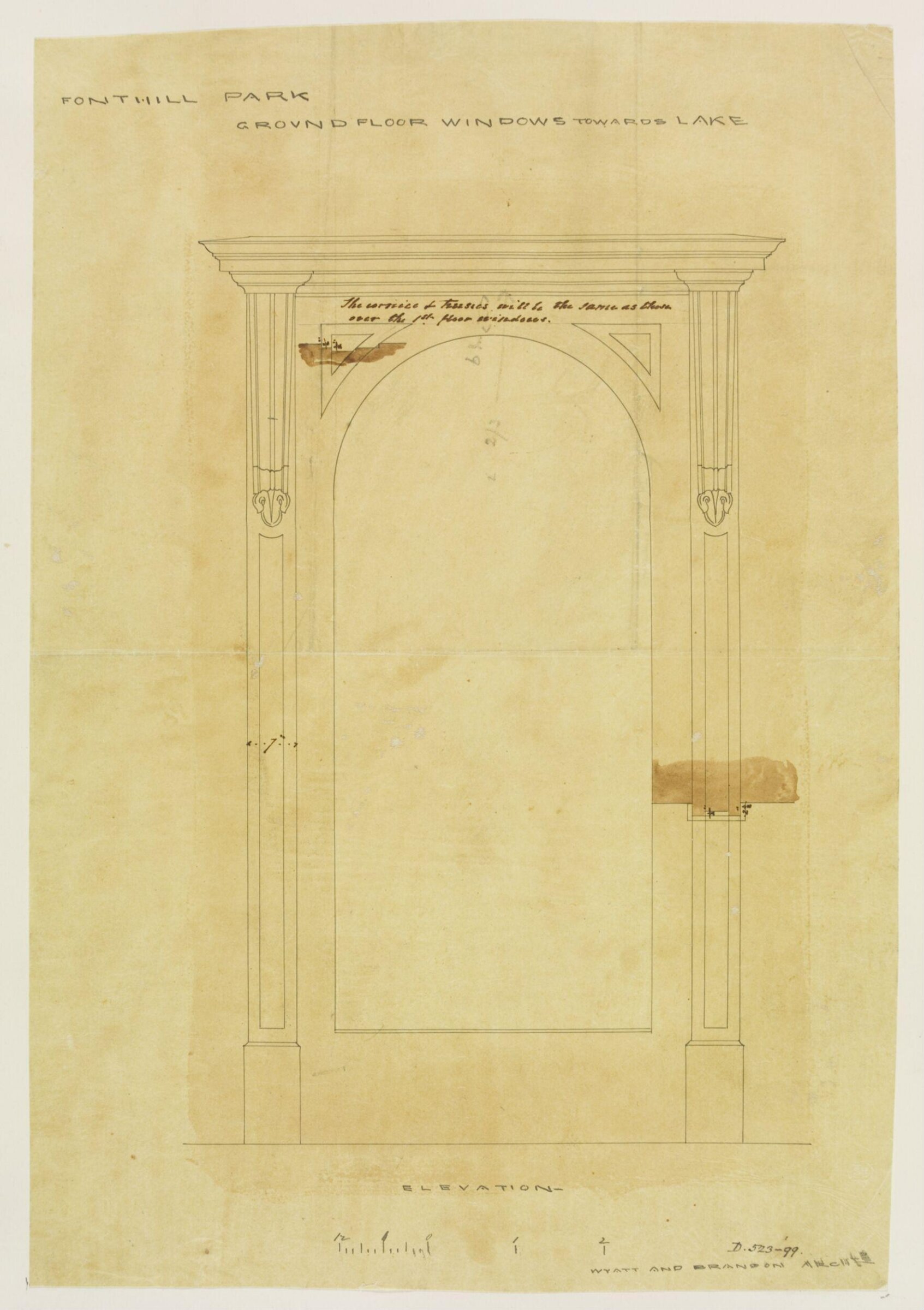 Drawing, Brandon, 1849
