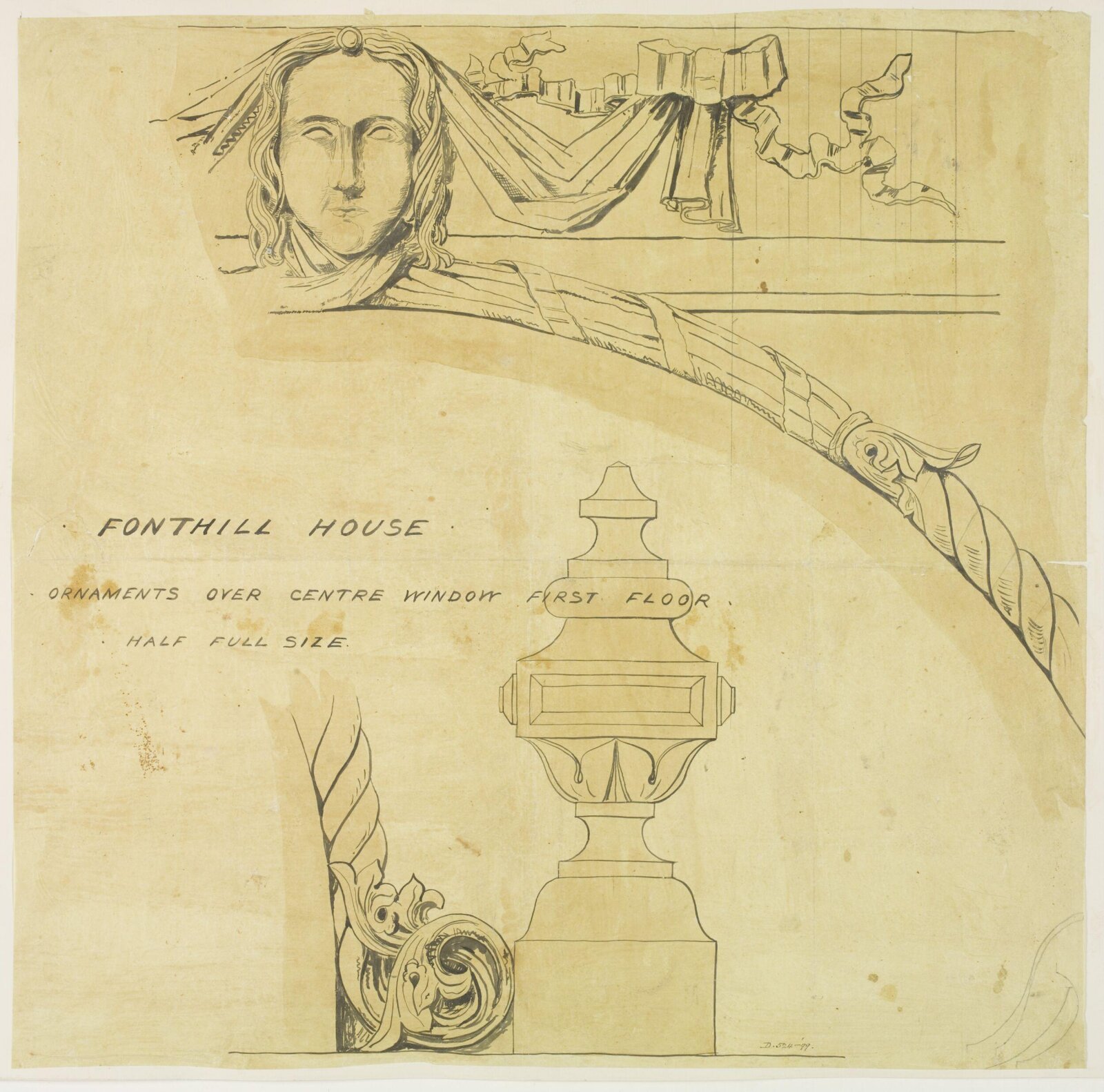 Drawing, Brandon, 1849