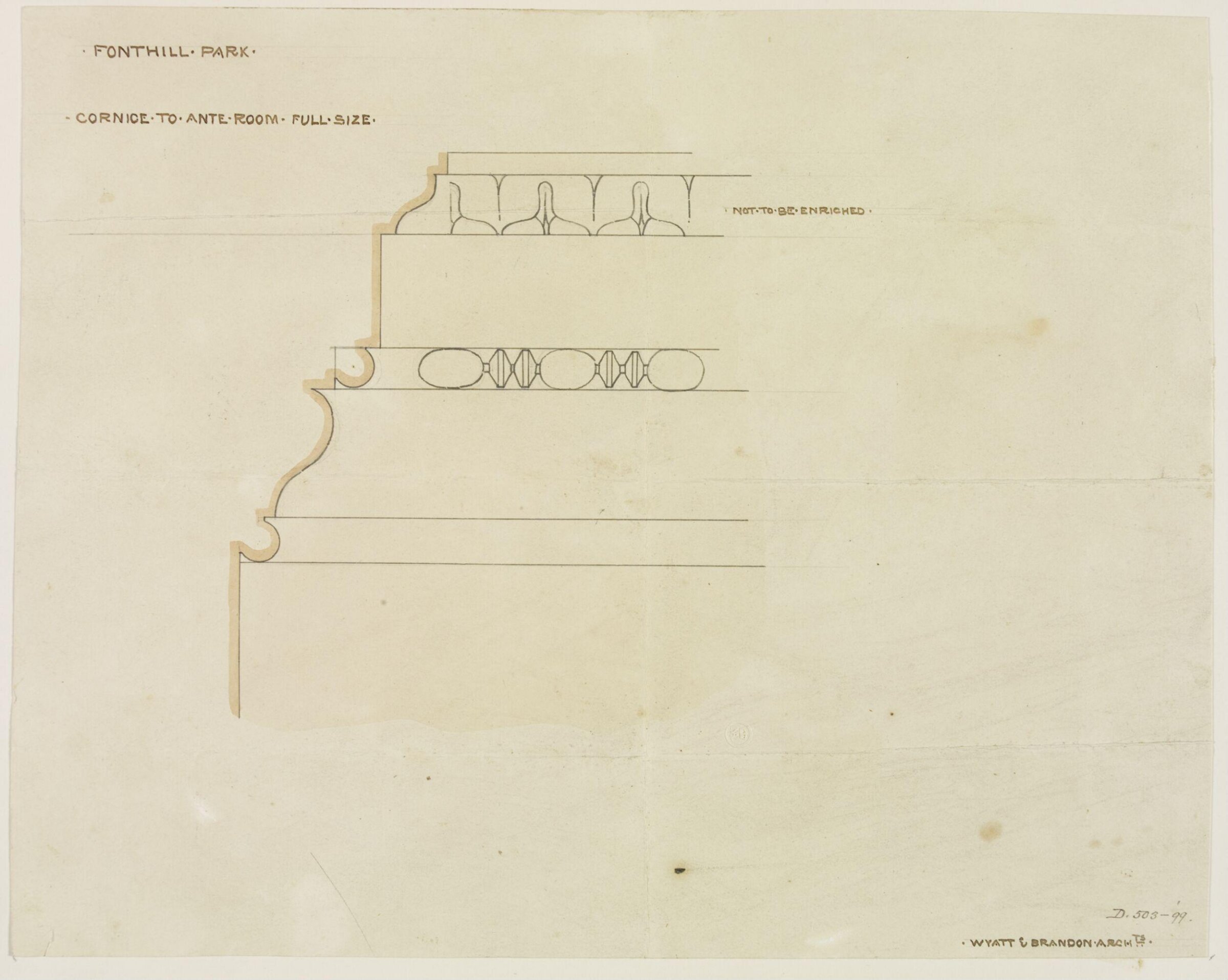 Drawing, Brandon, 1849