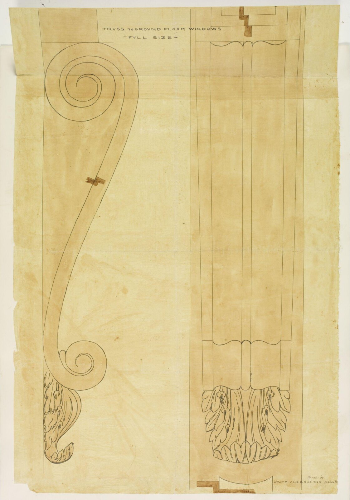 Drawing, Brandon, 1849
