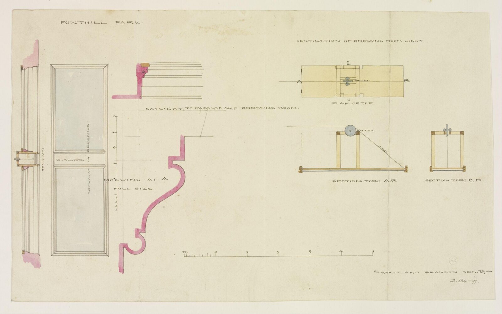 Drawing, Brandon, 1849