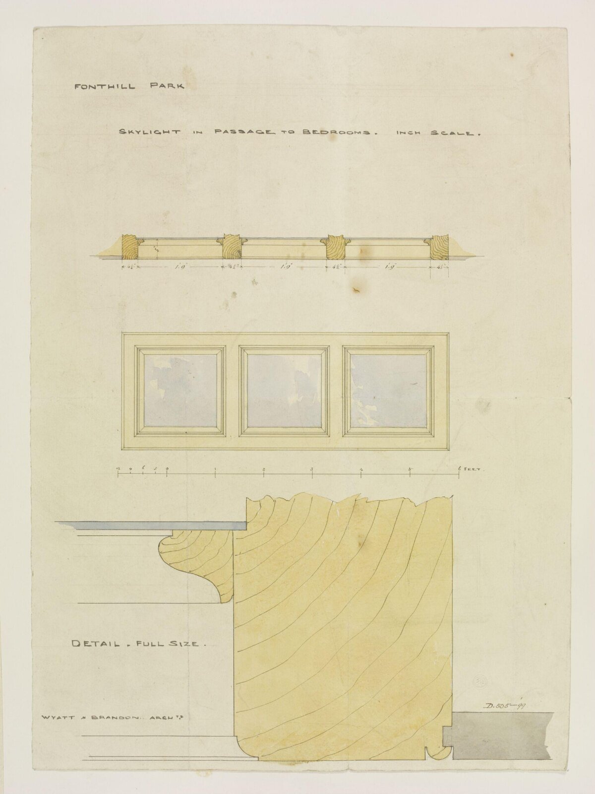 Drawing, Brandon, 1849
