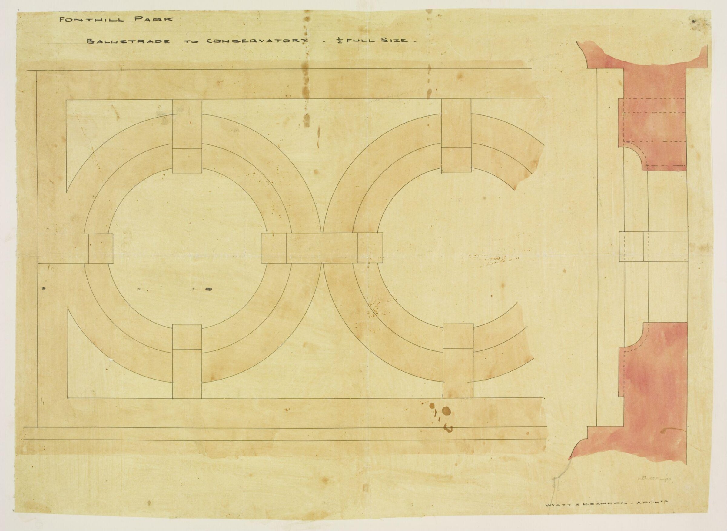 Drawing, Brandon, 1849