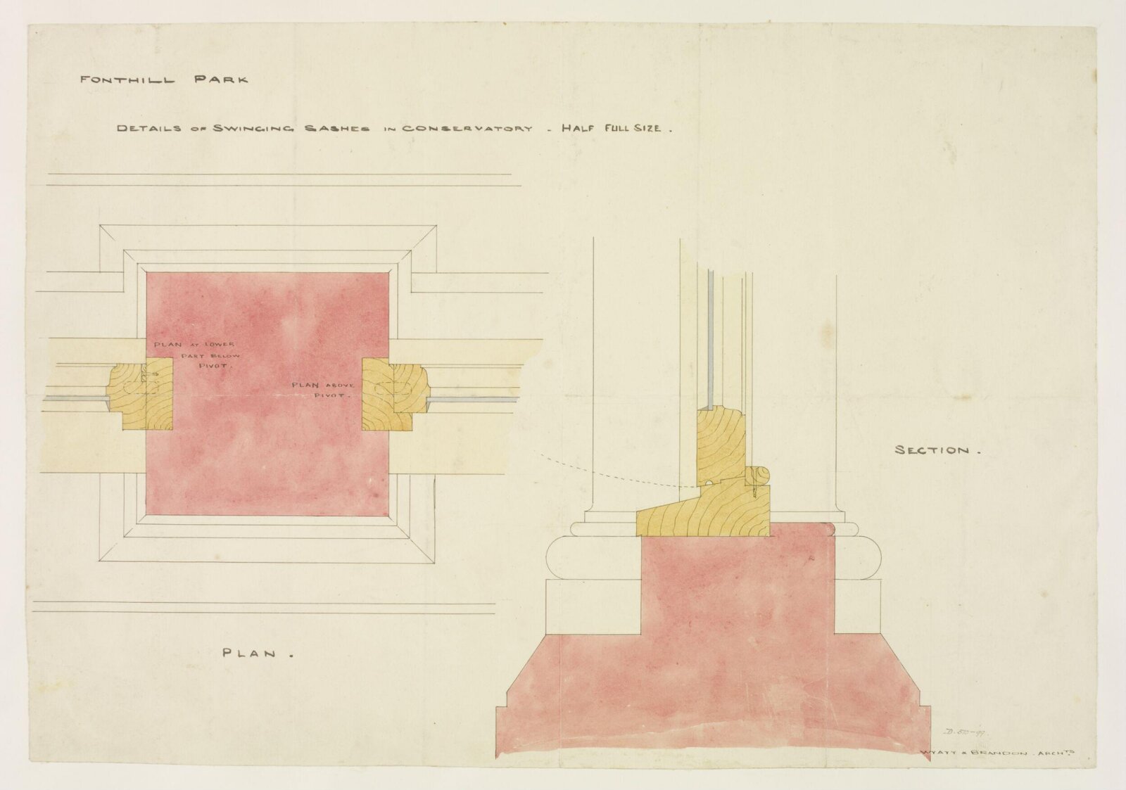 Drawing, Brandon, 1849