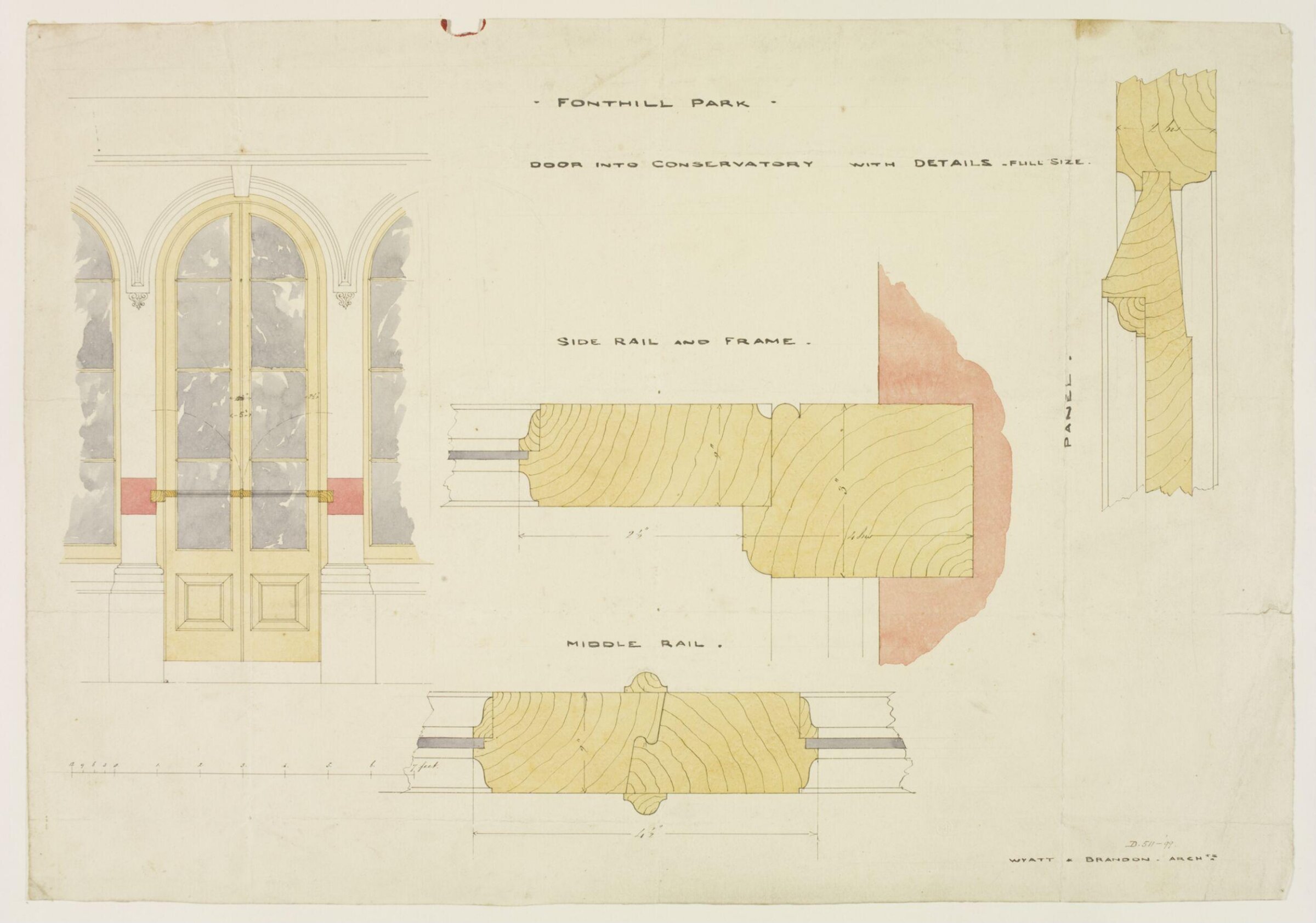 Drawing, Brandon, 1849