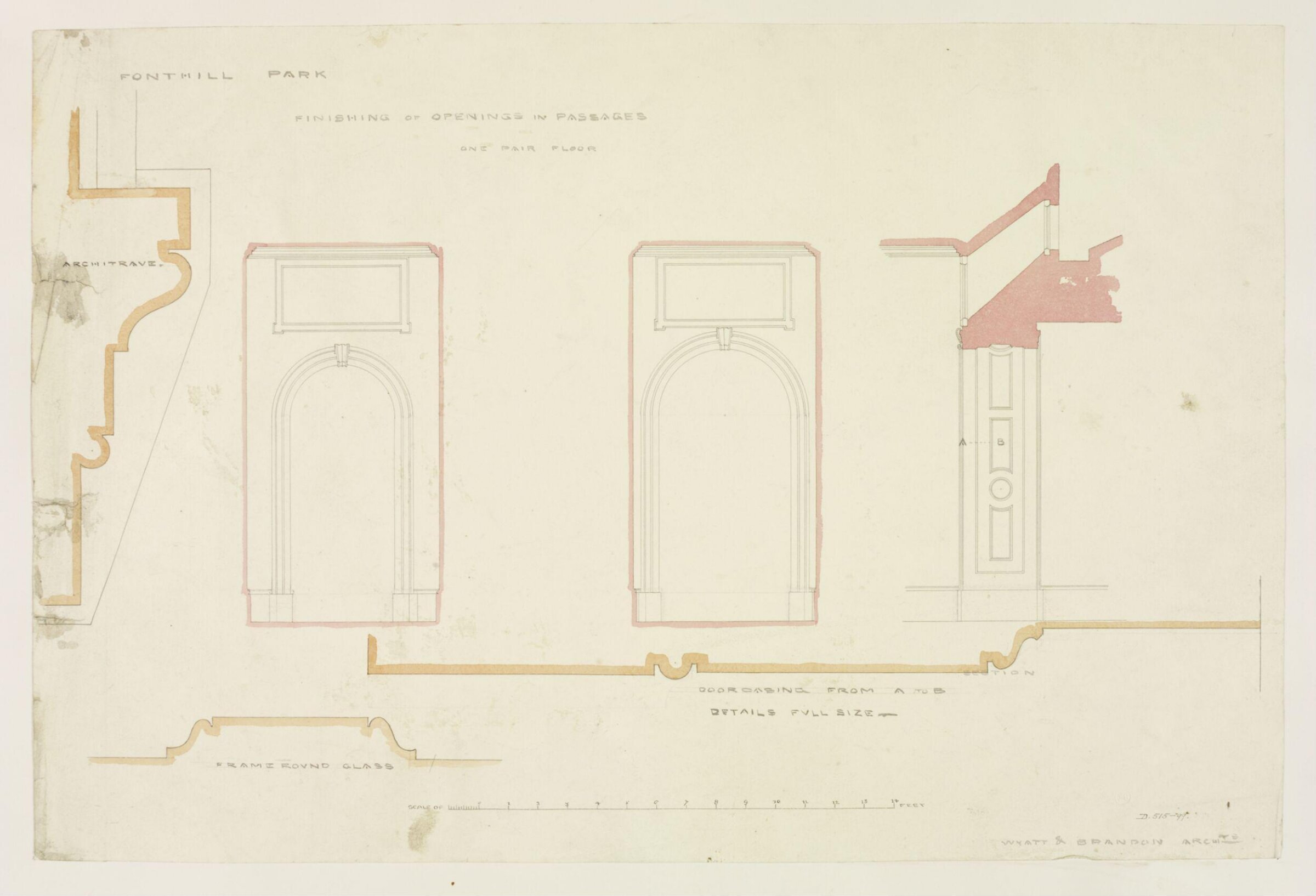 Drawing, Brandon, 1849