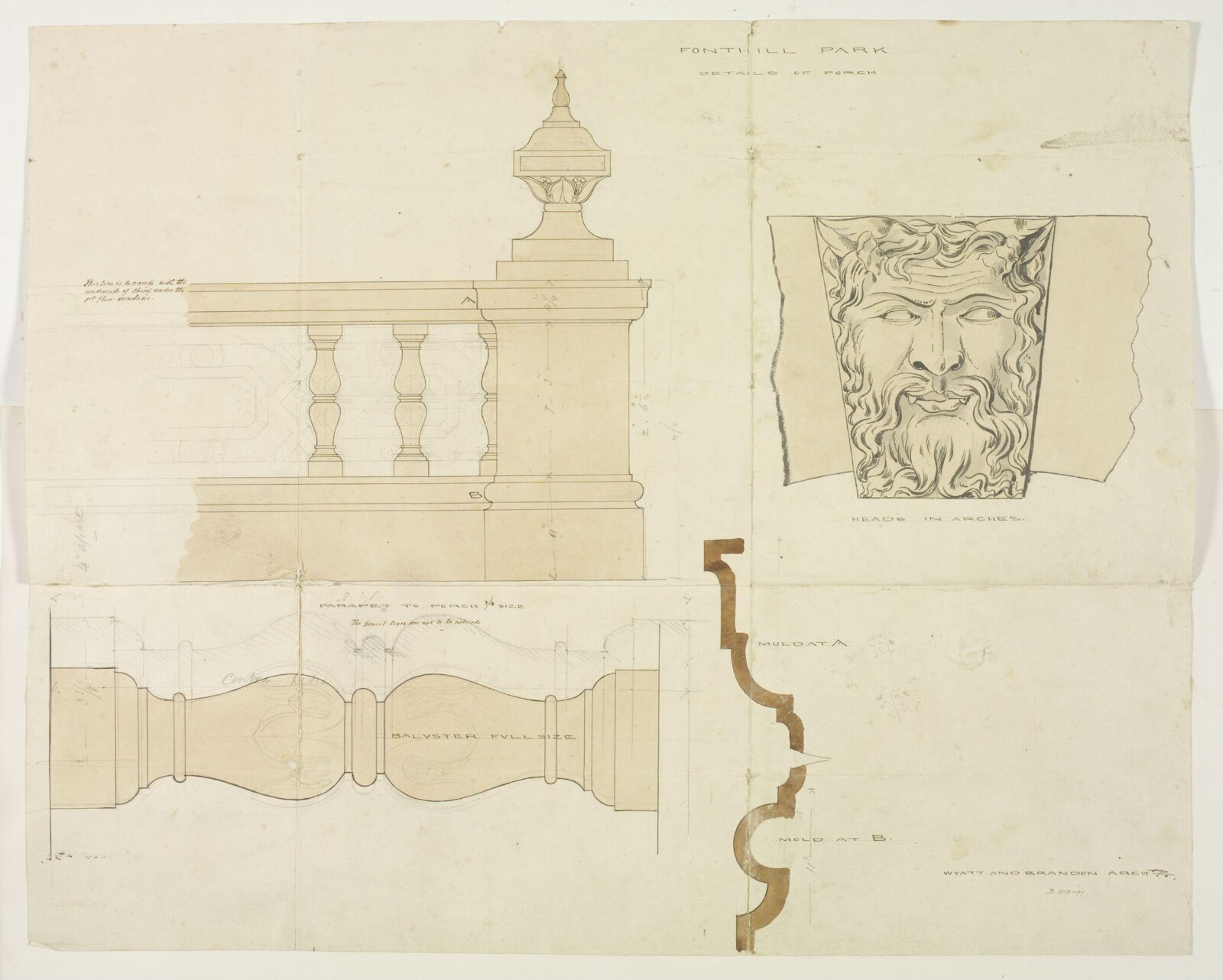 Drawing, Brandon, 1849