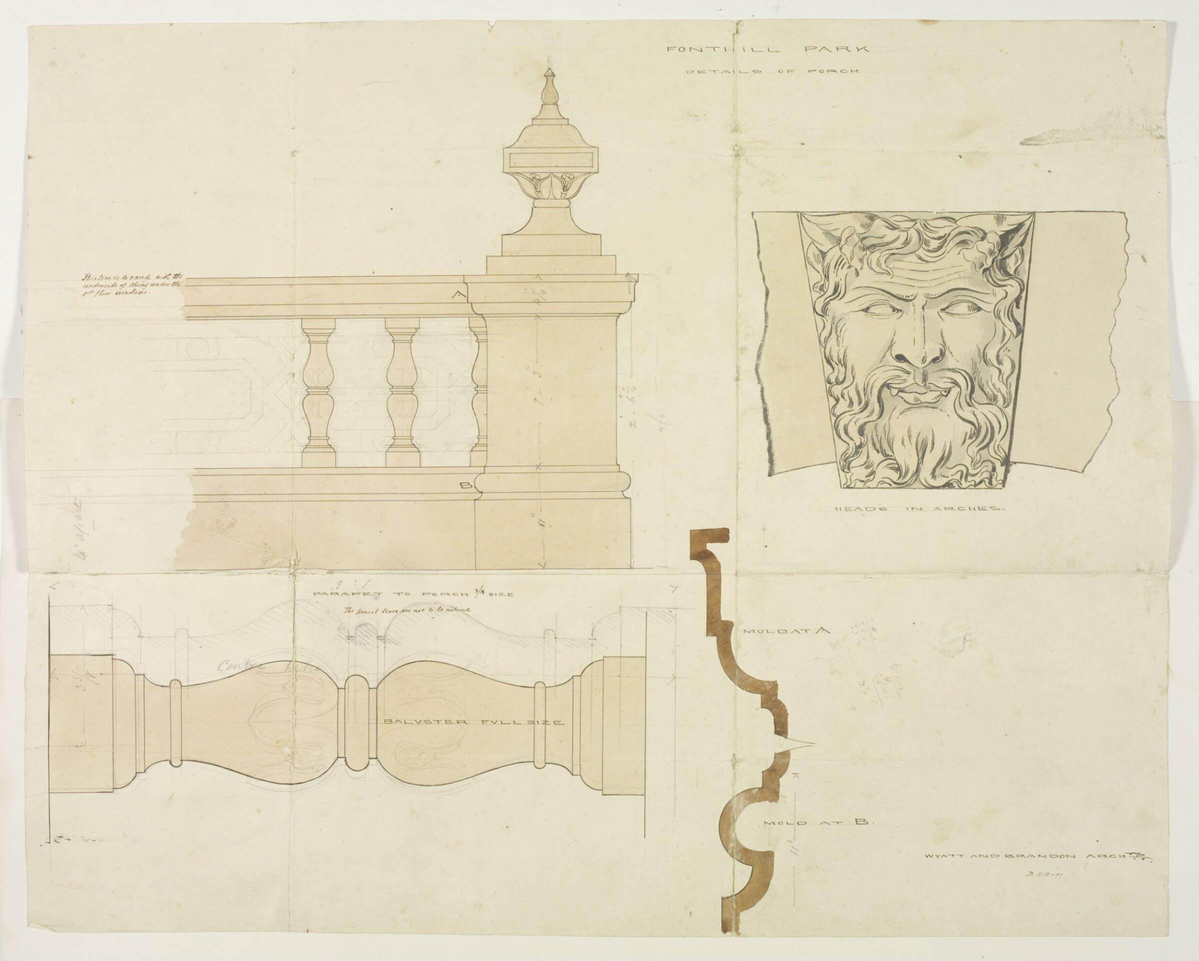 Drawing, Brandon, 1849