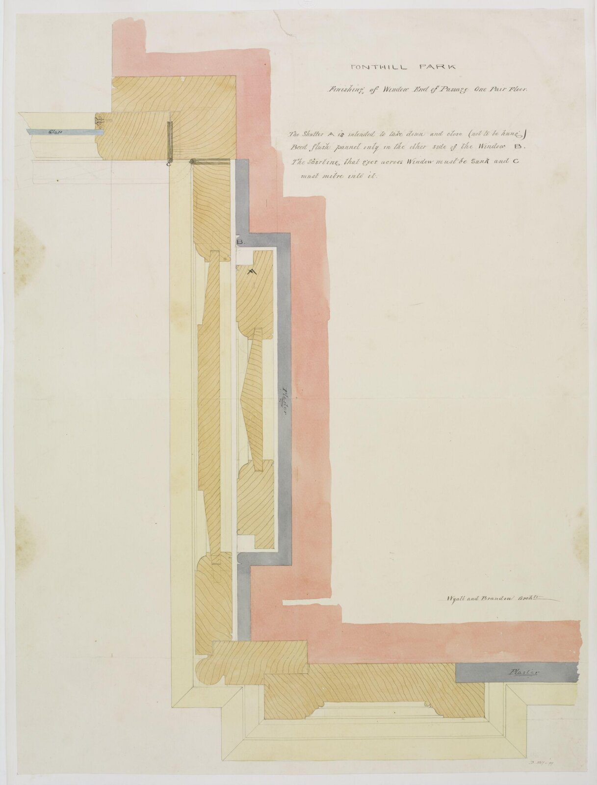 Drawing, Brandon, 1849