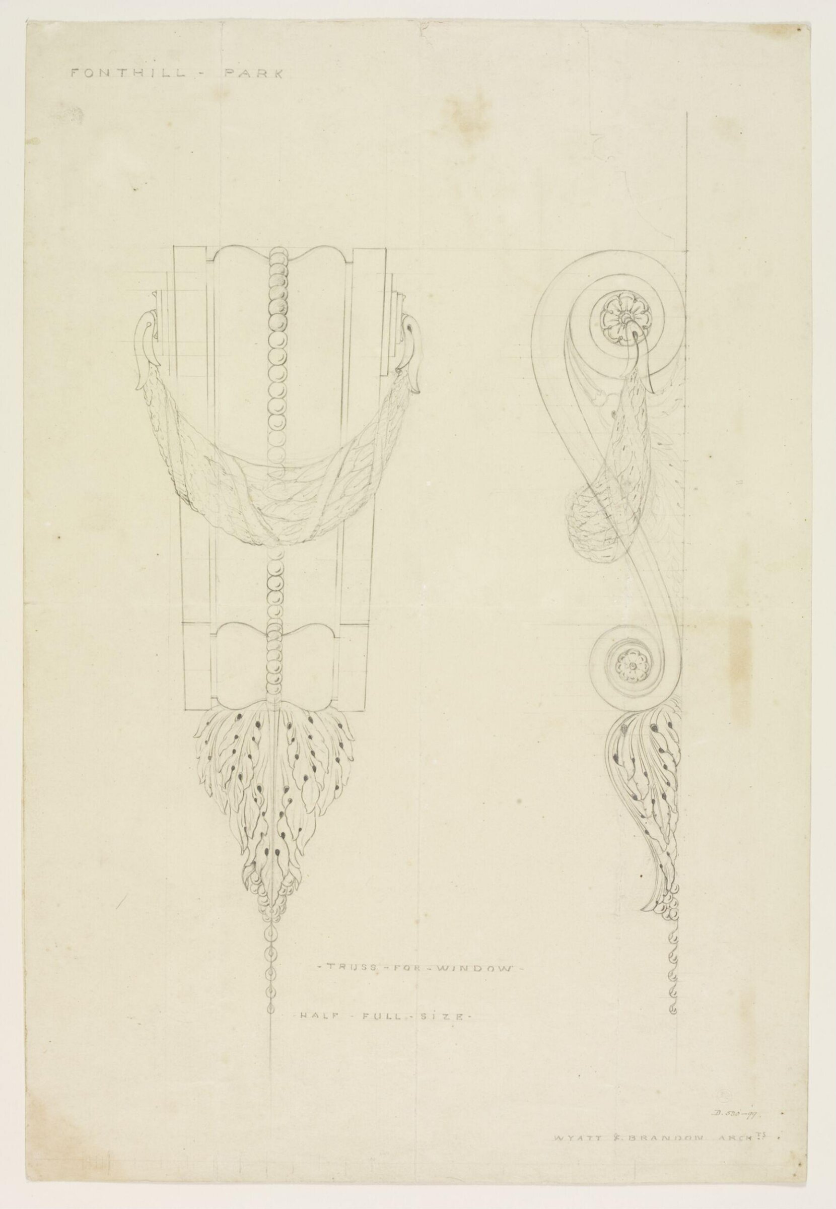 Drawing, Brandon, 1849