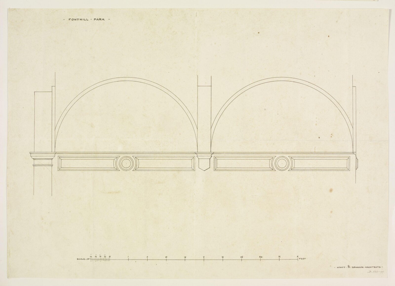 Drawing, Brandon, 1849