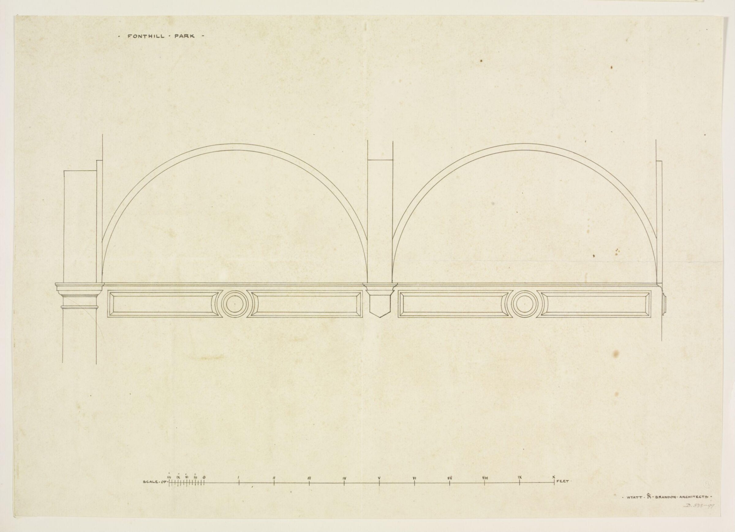 Drawing, Brandon, 1849