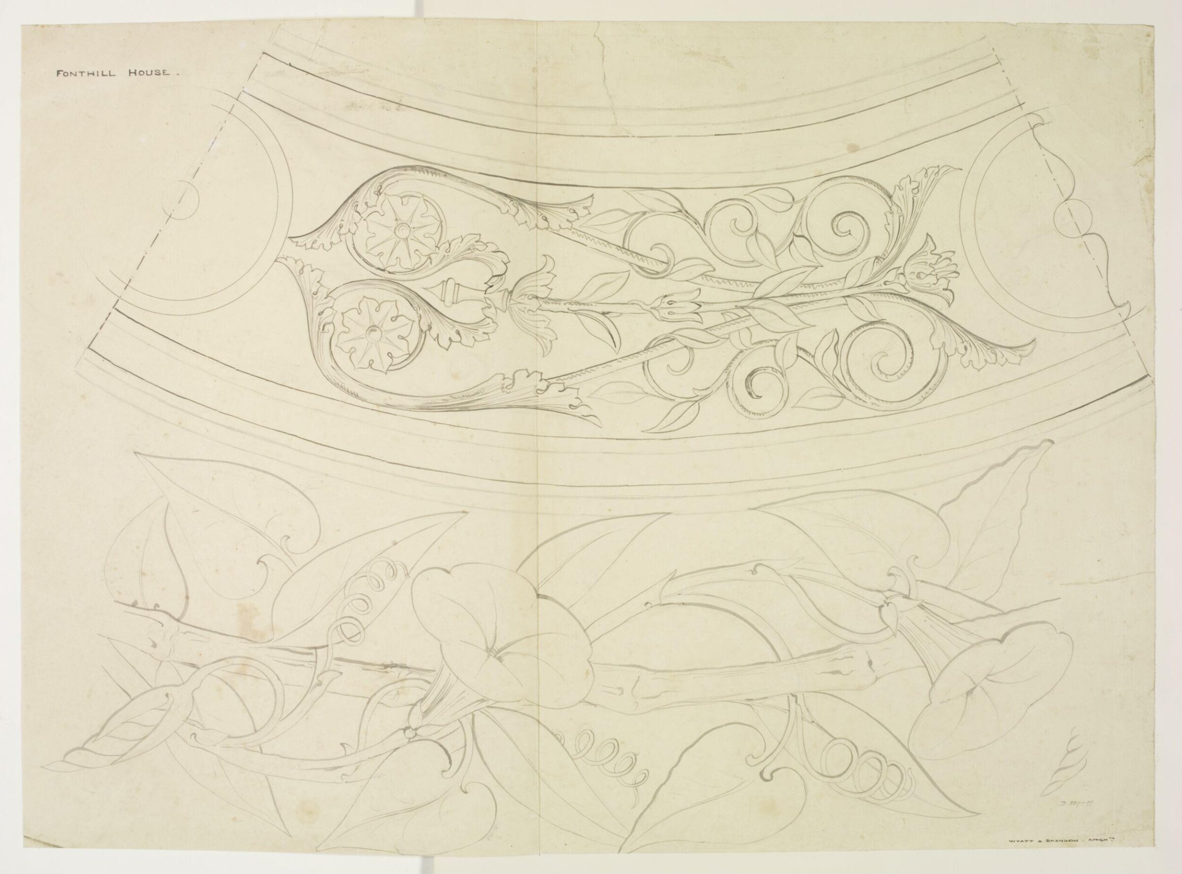 Drawing, Brandon, 1849