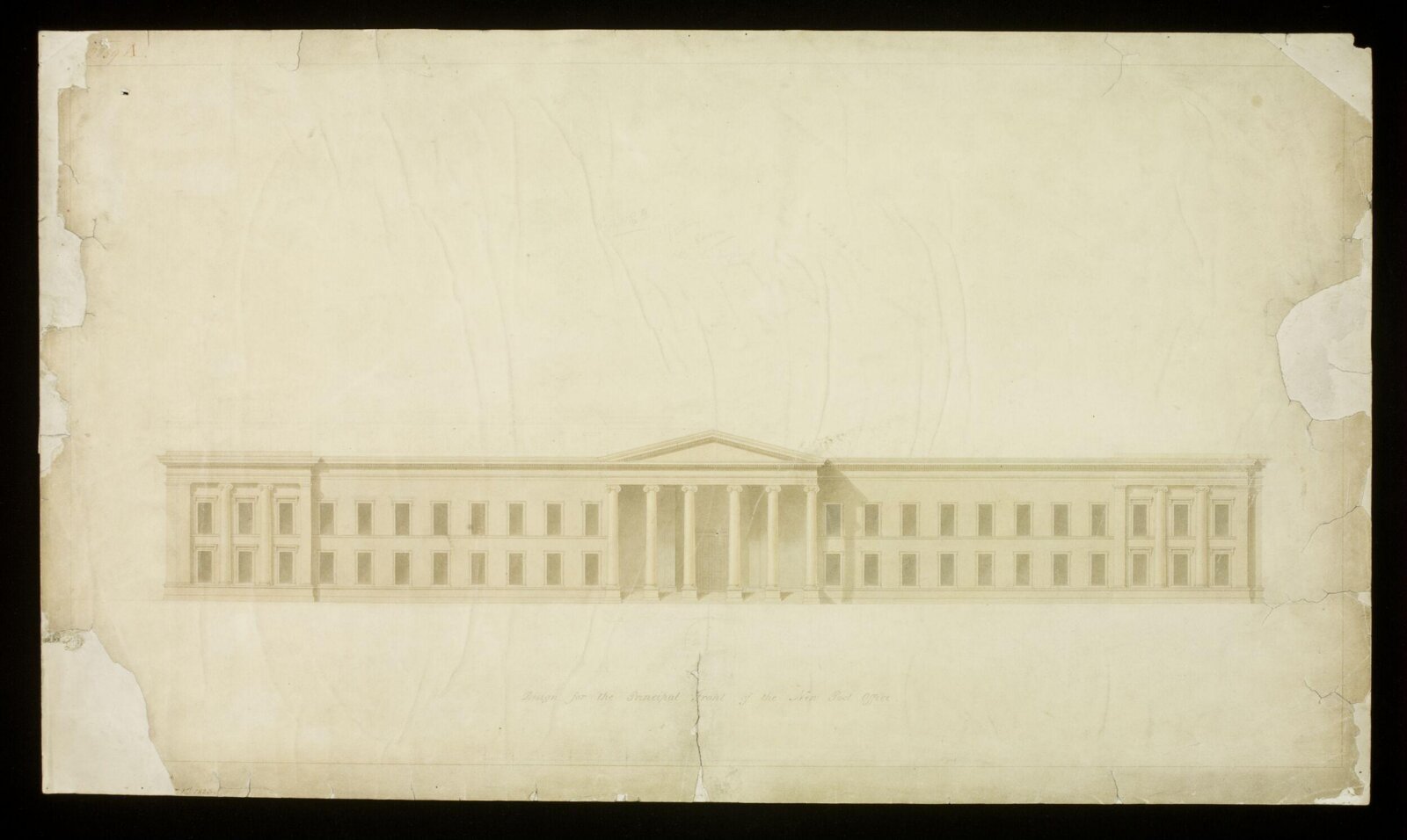 Drawing, Robert Smirke, 1823