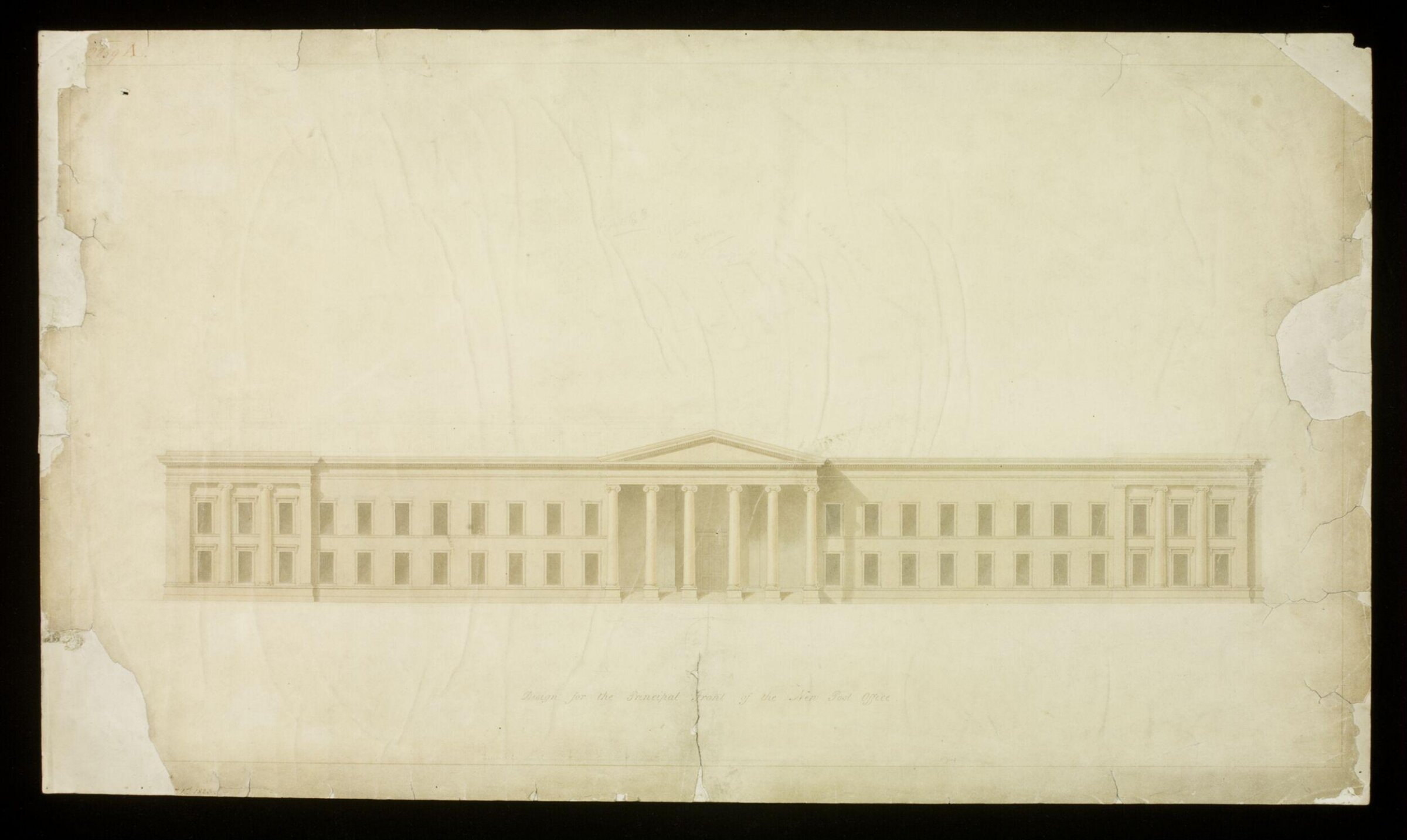 Drawing, Robert Smirke, 1823