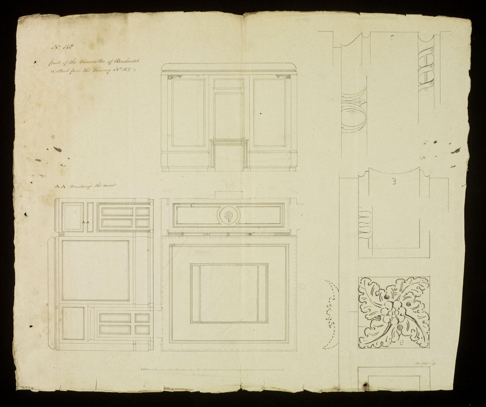 Drawing, Richard Jupp, 1797-98.
