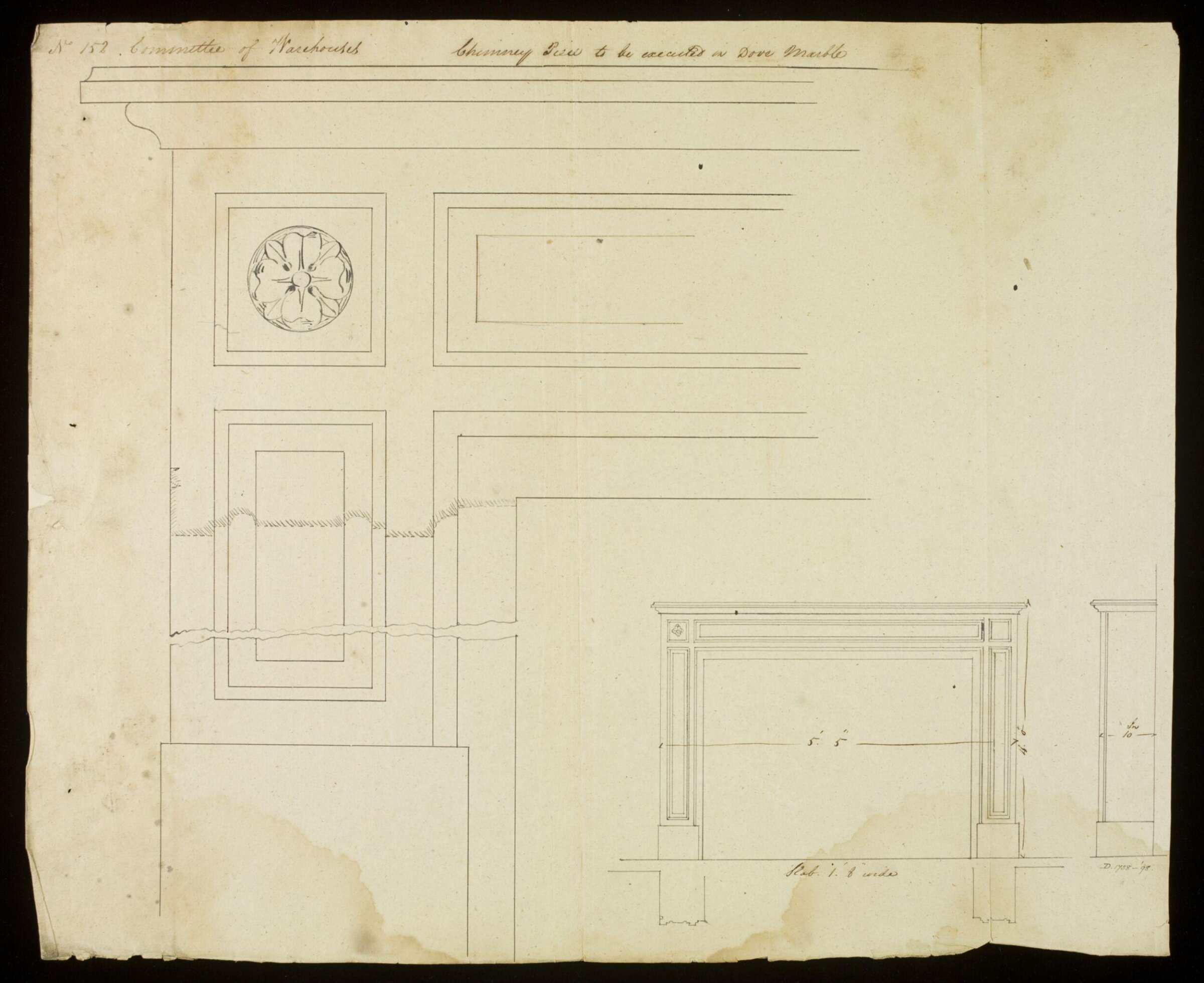 Drawing, Richard Jupp, 1797-98.