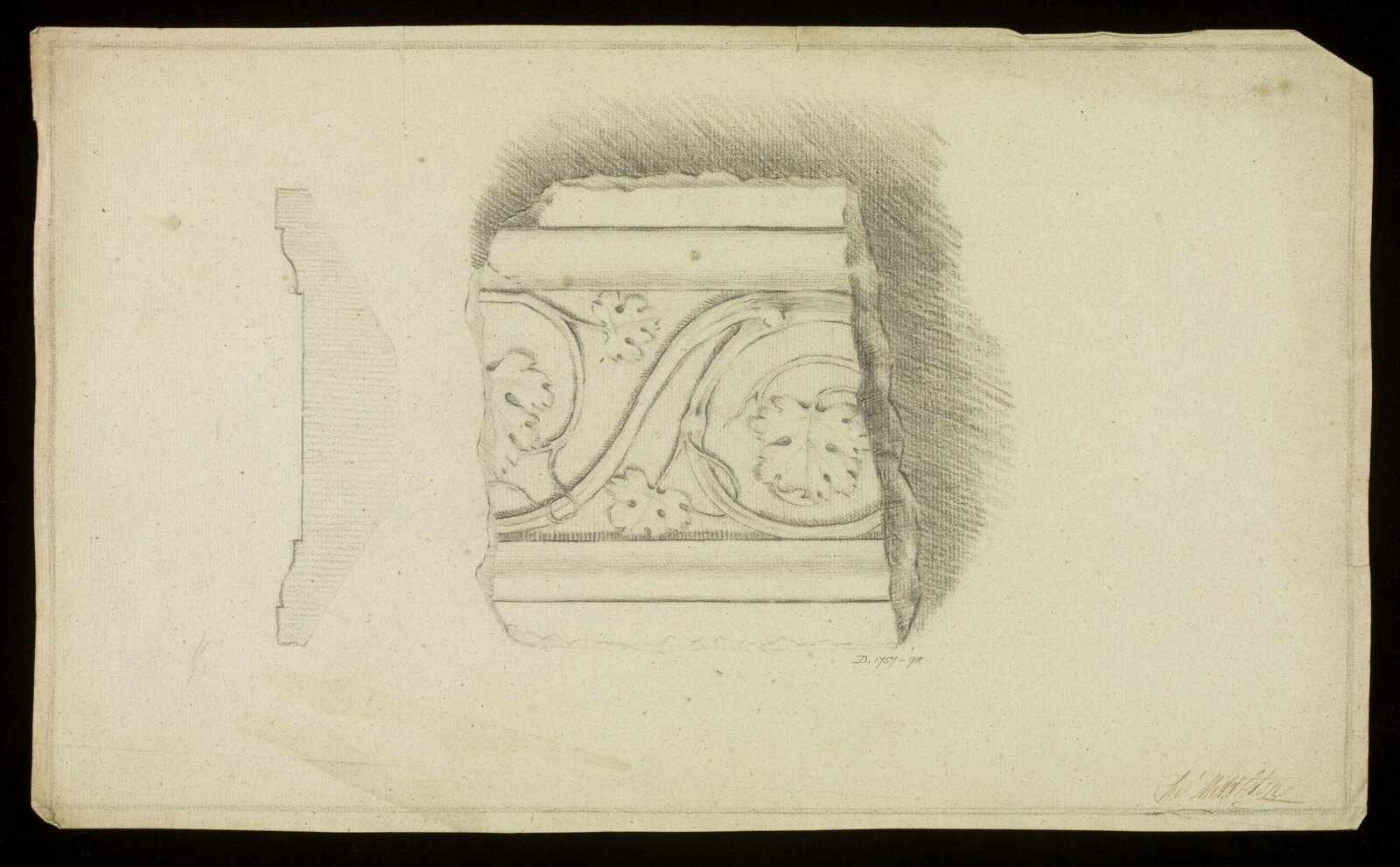 Drawing, Richard Jupp, 1797-98.