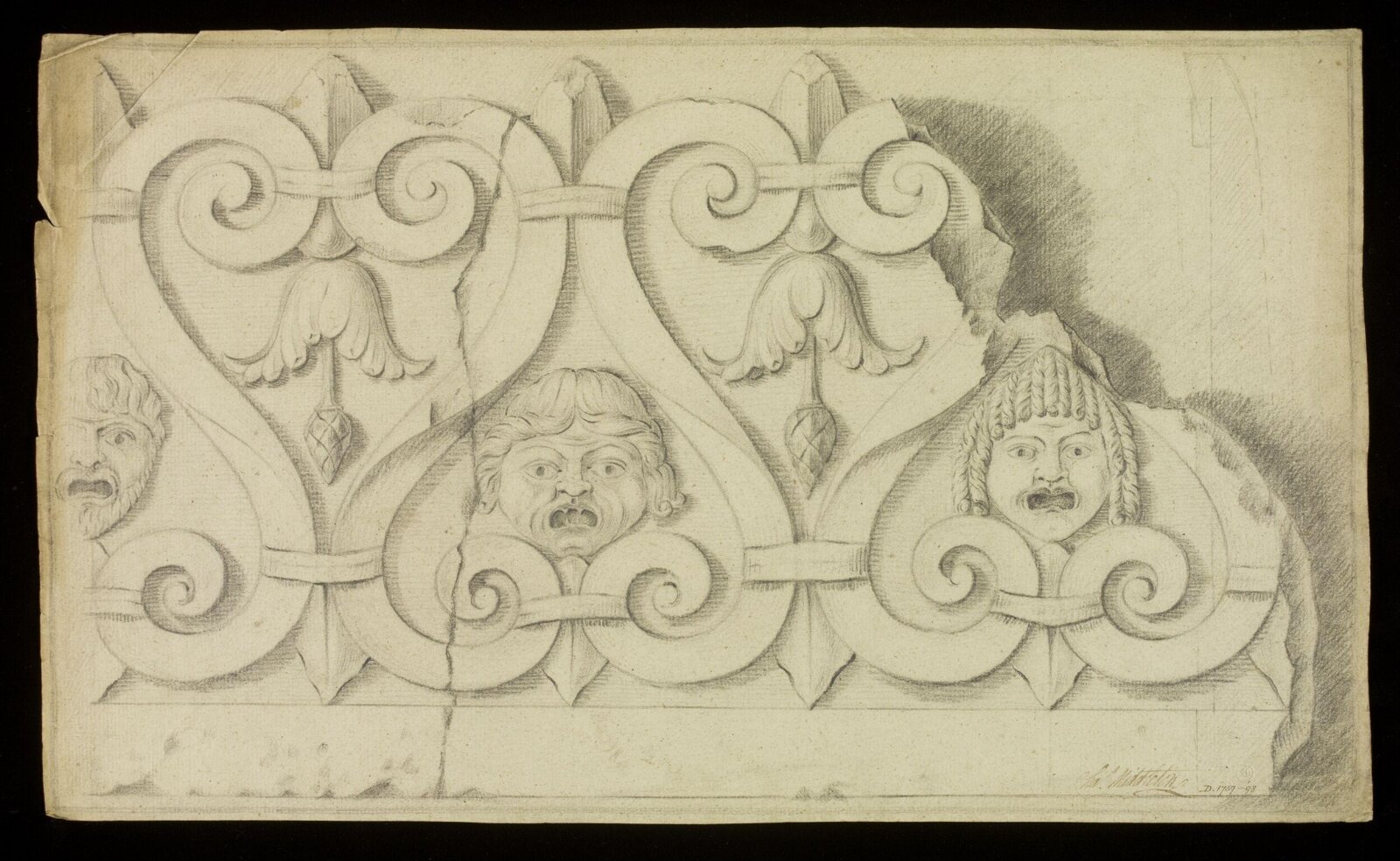 Drawing, Richard Jupp, 1797-98.