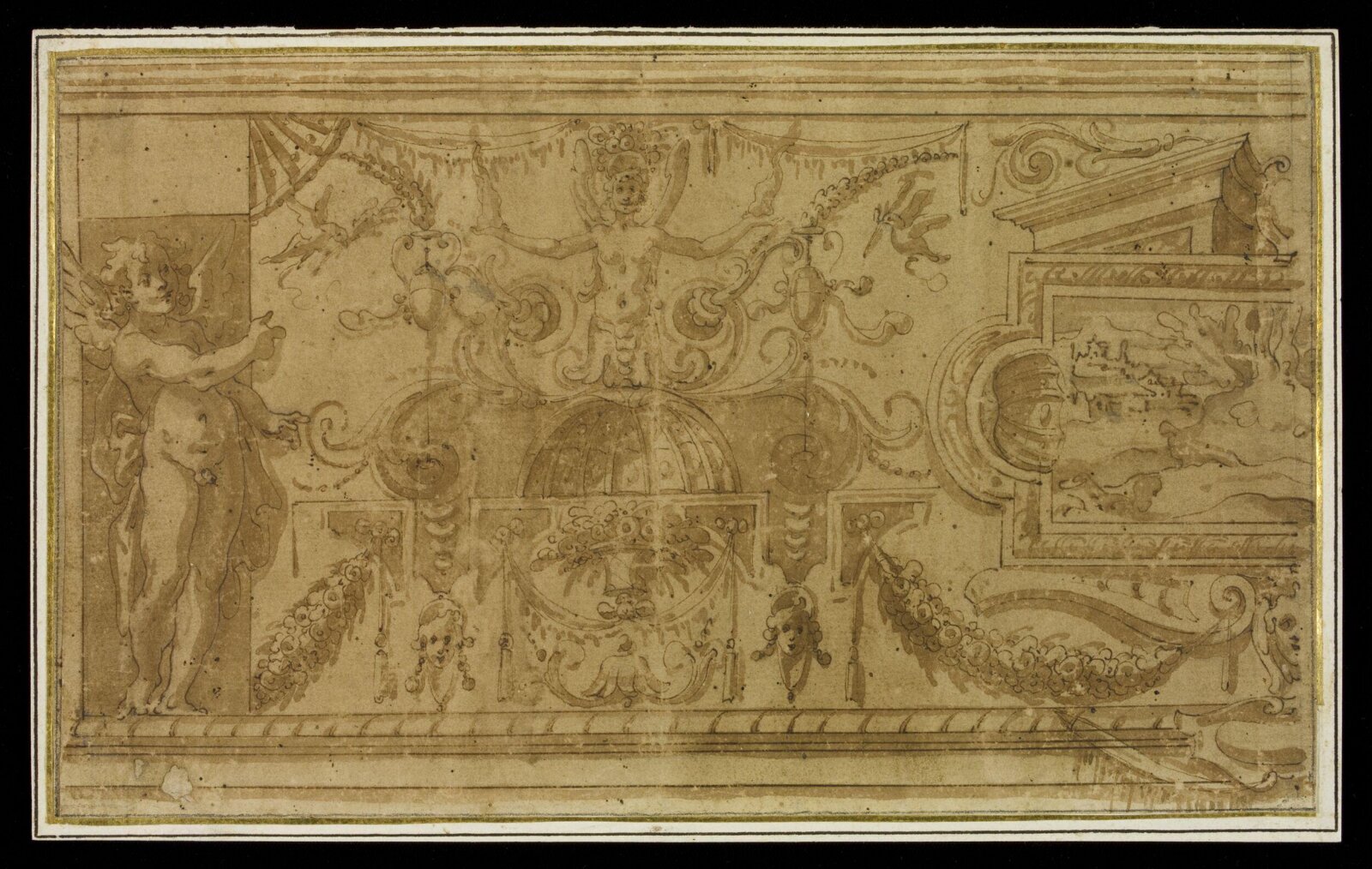 Design for a frieze, mid 16th century