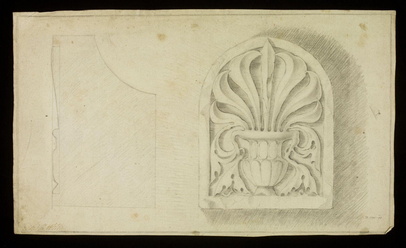 Drawing, Richard Jupp, 1797-98.