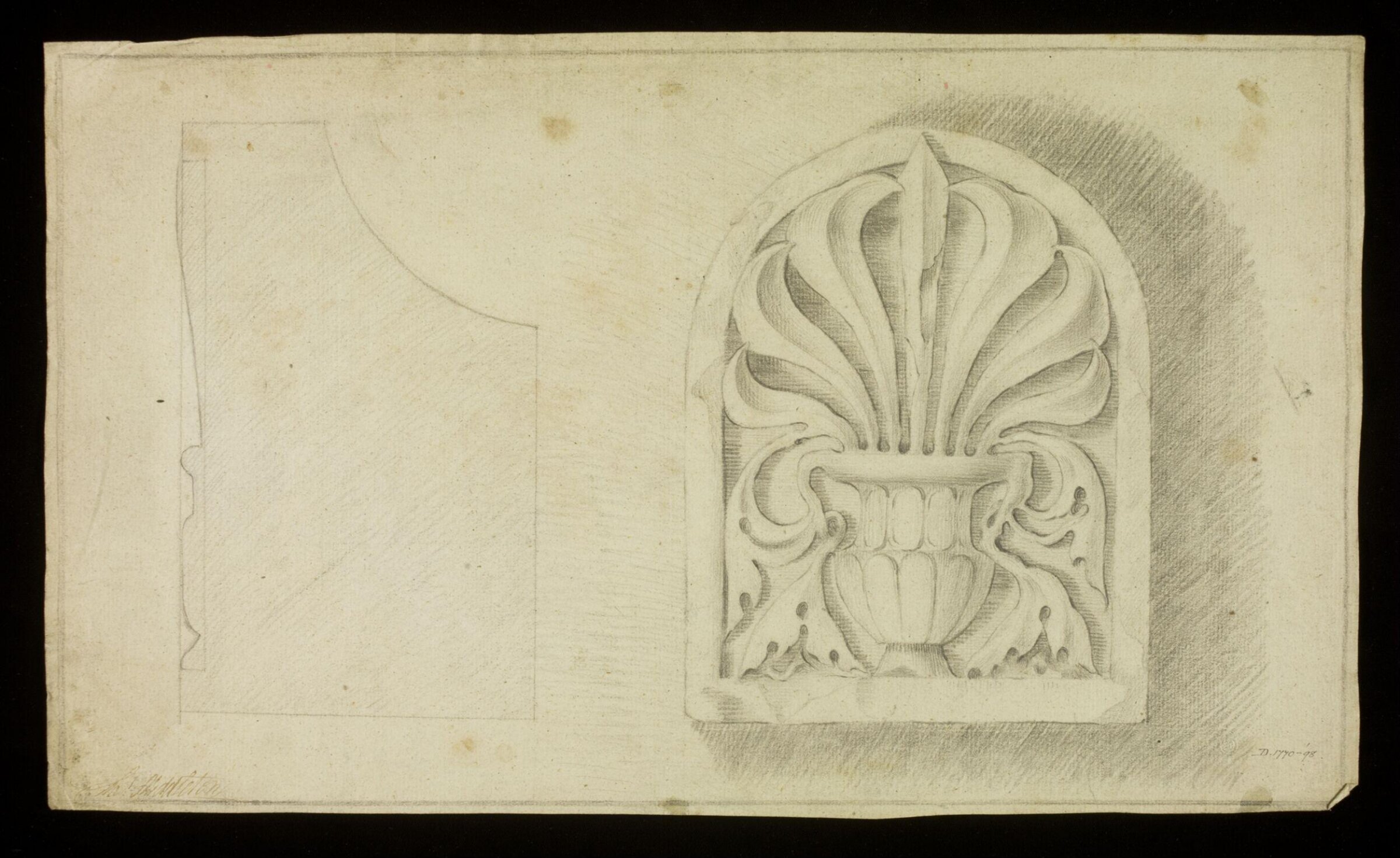 Drawing, Richard Jupp, 1797-98.