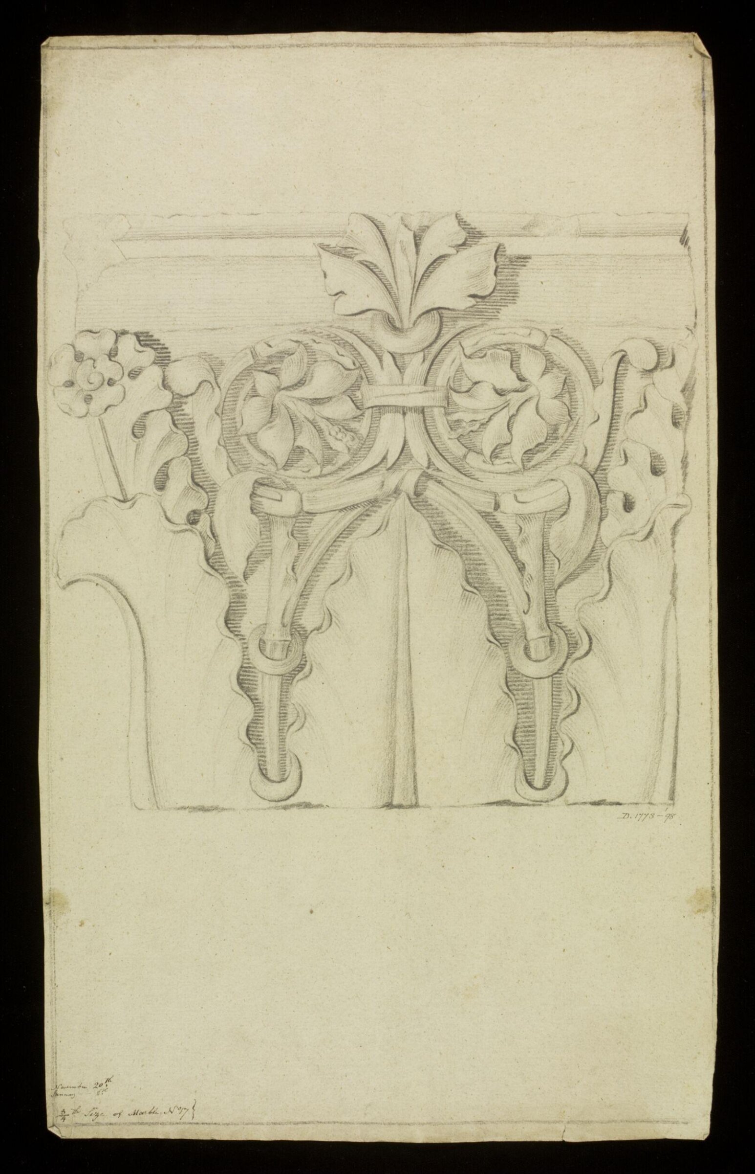 Drawing, Richard Jupp, 1797-98.