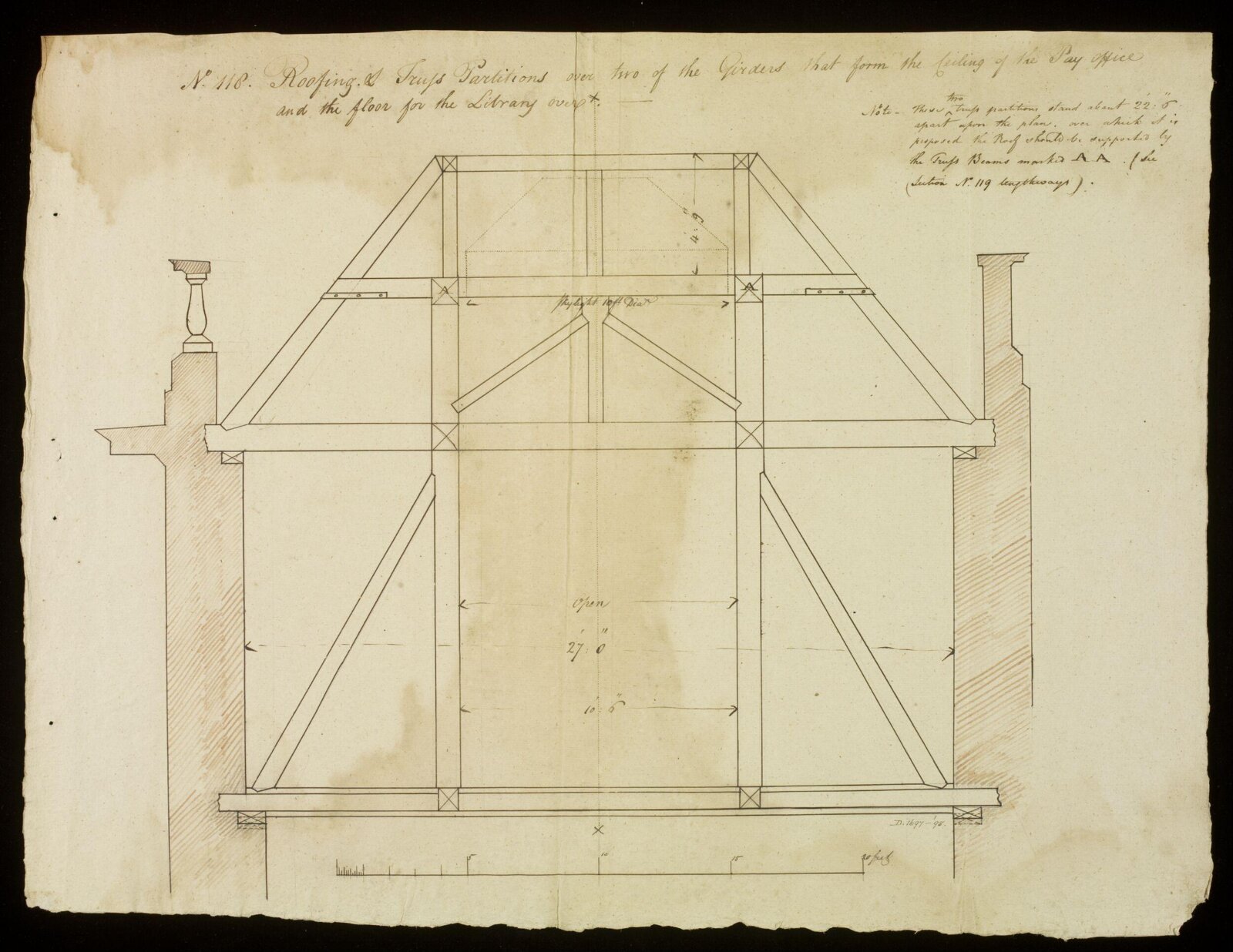 Drawing, Richard Jupp, 1797-98.