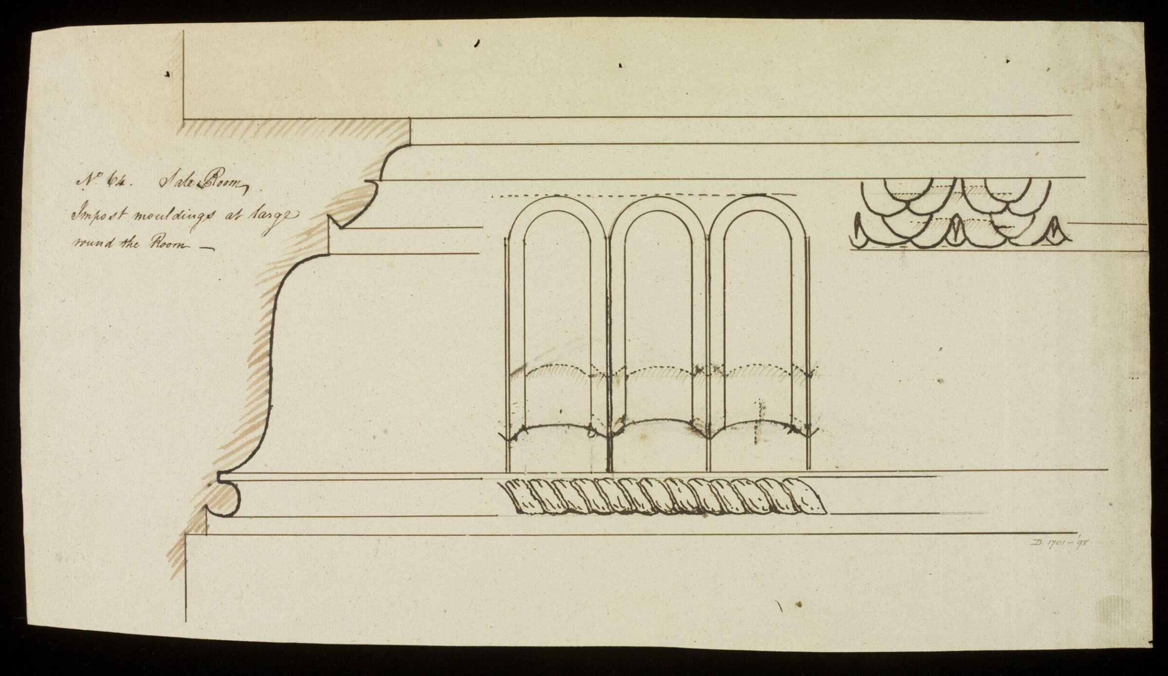 Drawing, Richard Jupp, 1797-98.