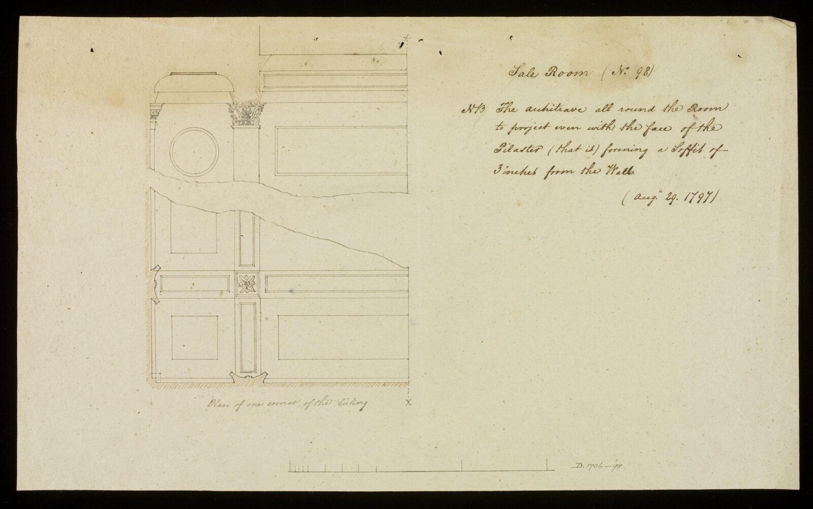Drawing, Richard Jupp, August 29th 1797