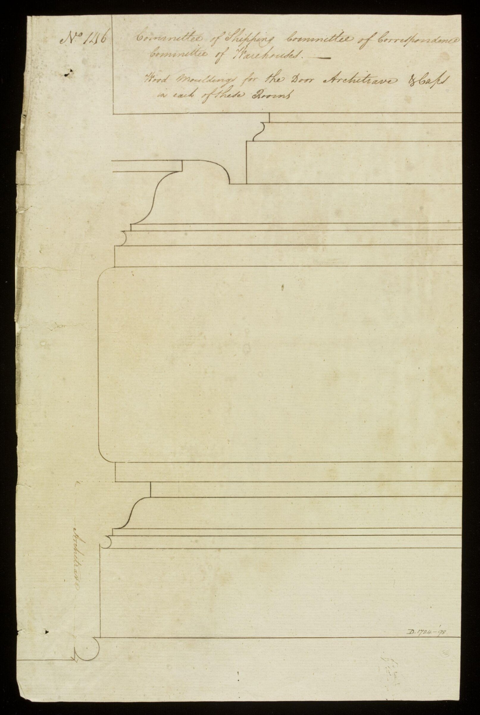 Drawing, Richard Jupp, 1797-98.