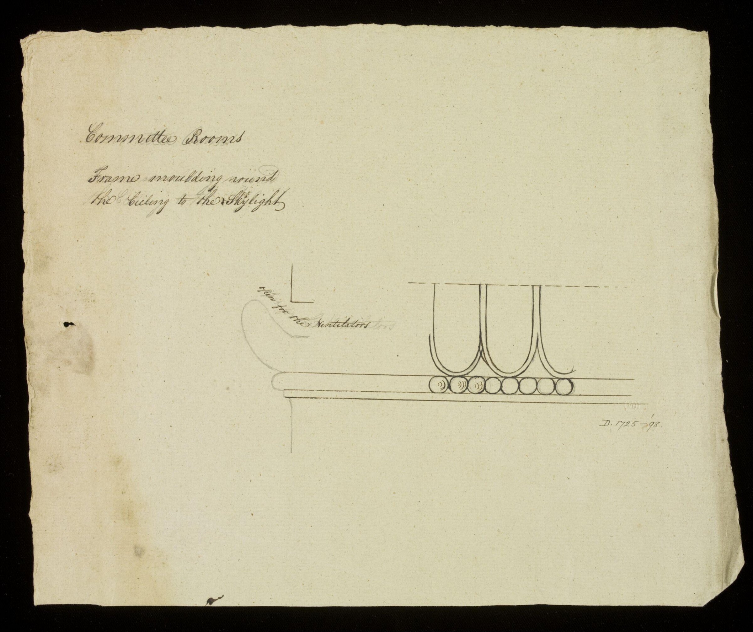 Drawing, Richard Jupp, 1797-98.