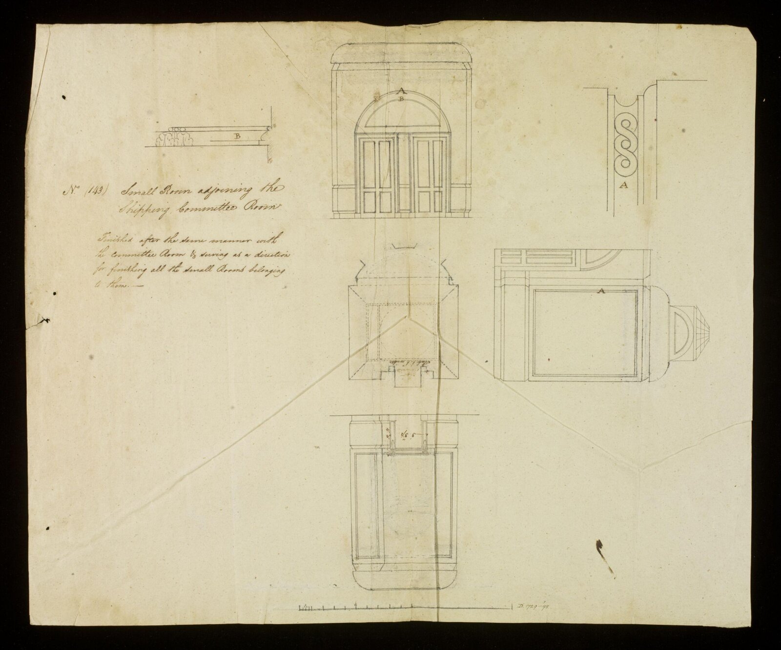 Drawing, Richard Jupp, 1797-98.