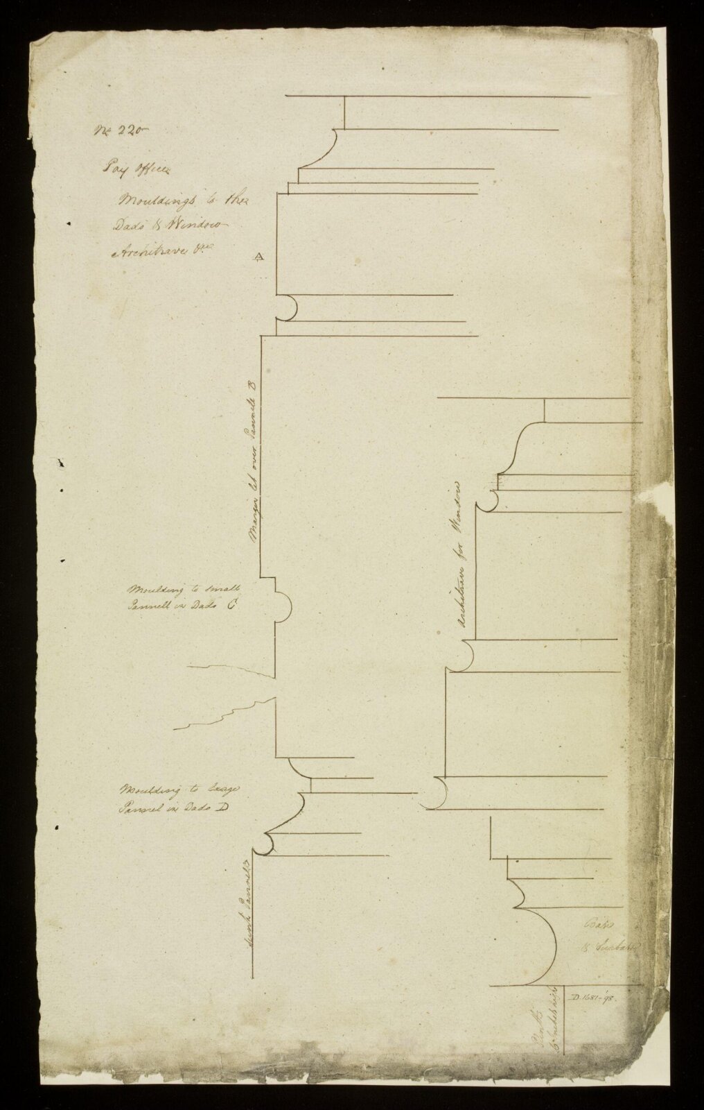Drawing, Richard Jupp, 1797-98.