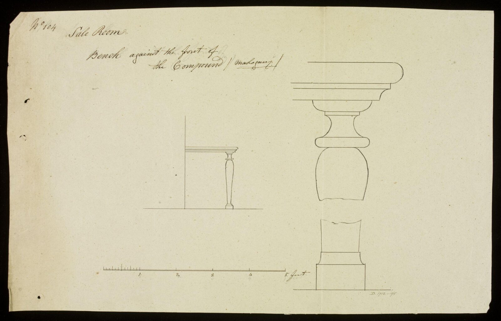 Drawing, Richard Jupp, 1797-98.
