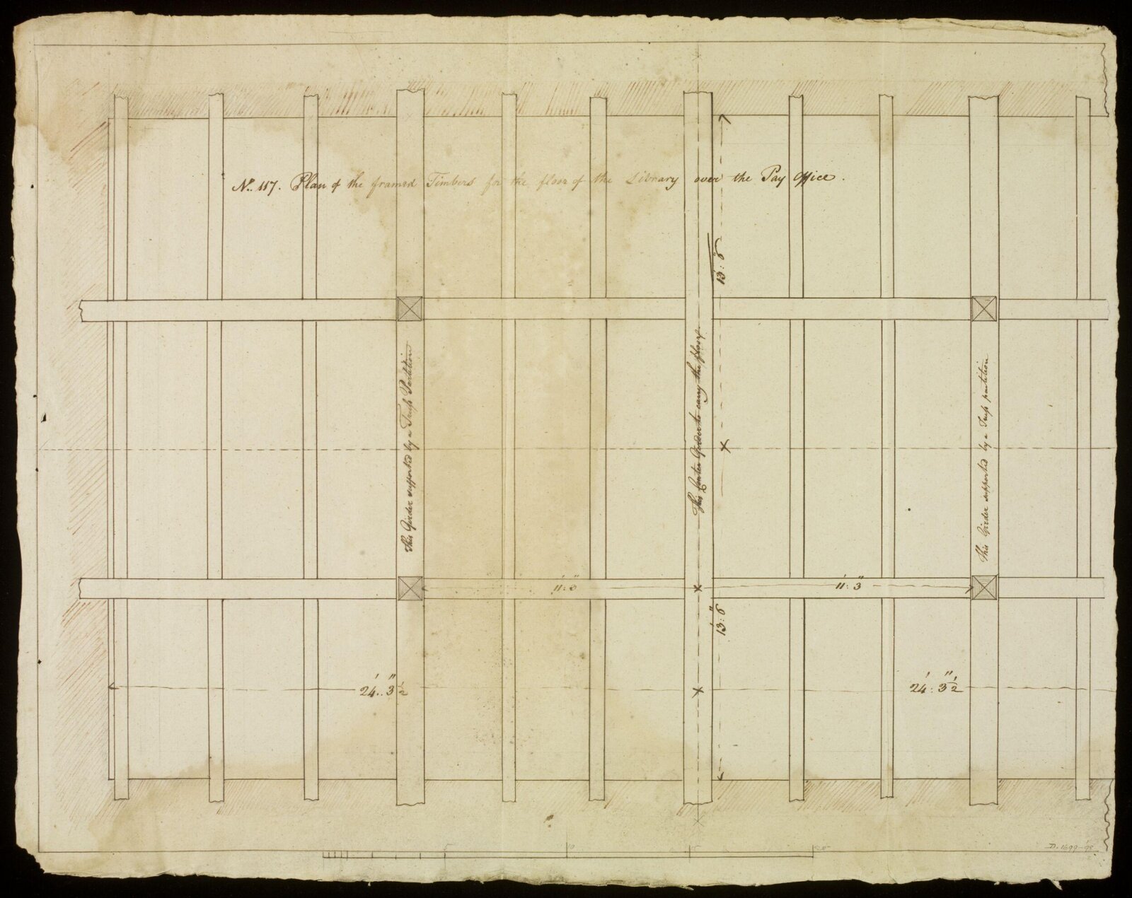 Drawing, Richard Jupp, 1797-98.