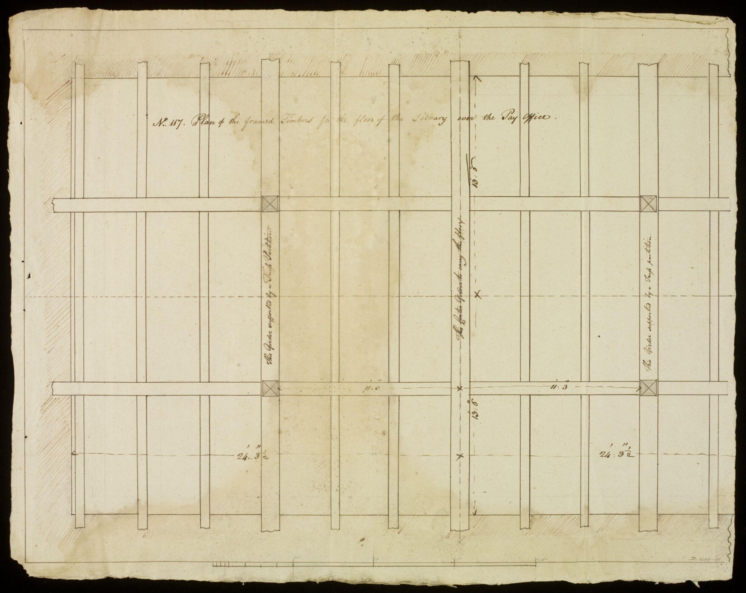 Drawing, Richard Jupp, 1797-98.