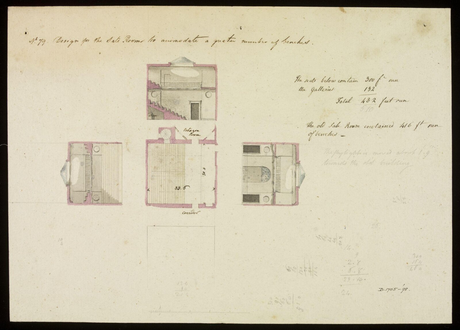 Drawing, Richard Jupp, 1797-98.