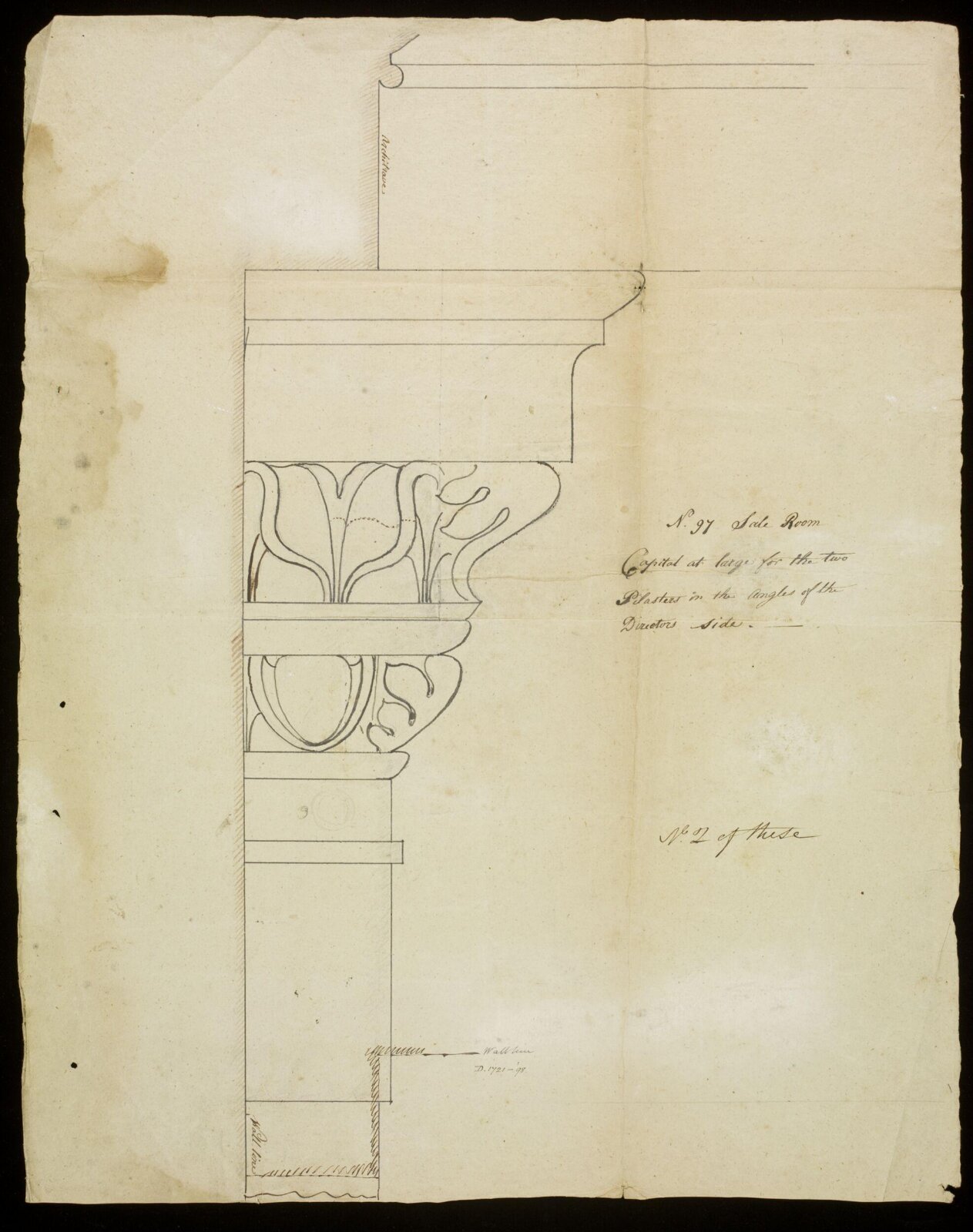 Drawing, Richard Jupp, 1797-98.