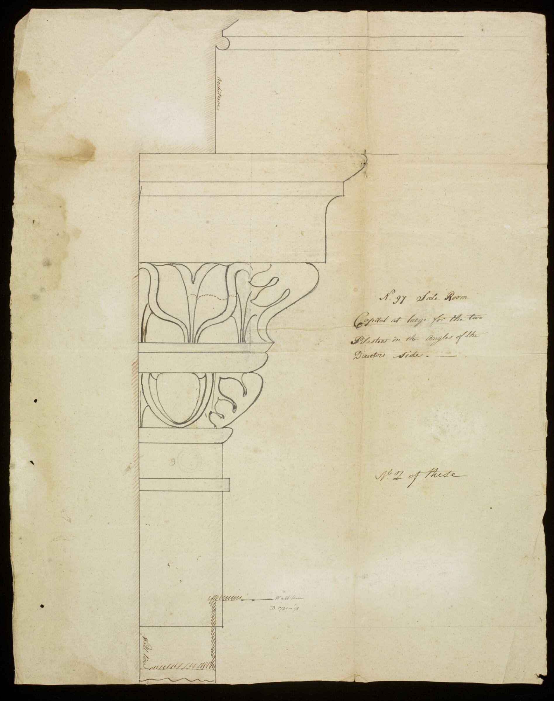 Drawing, Richard Jupp, 1797-98.