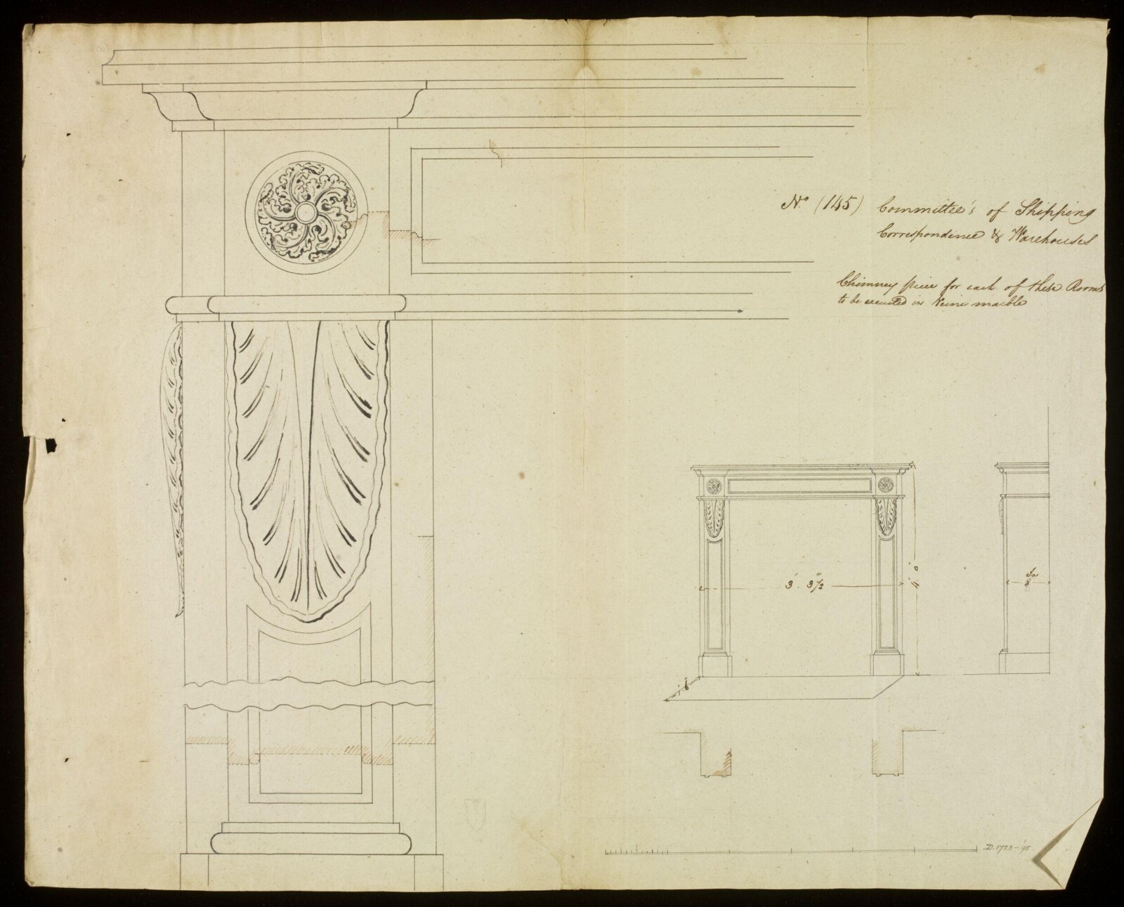 Drawing, Richard Jupp, 1797-98.